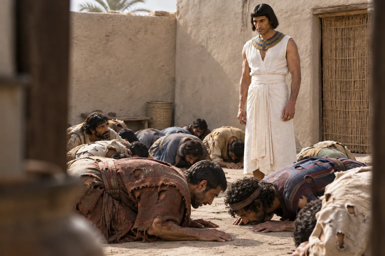 The Brothers Fall Before Joseph (Genesis 44:13–15)