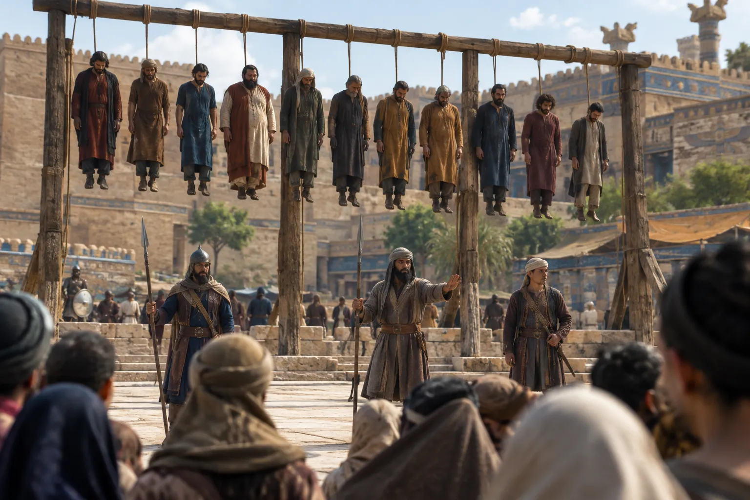 Haman’s ten sons displayed in Susa (Esther 9:14)