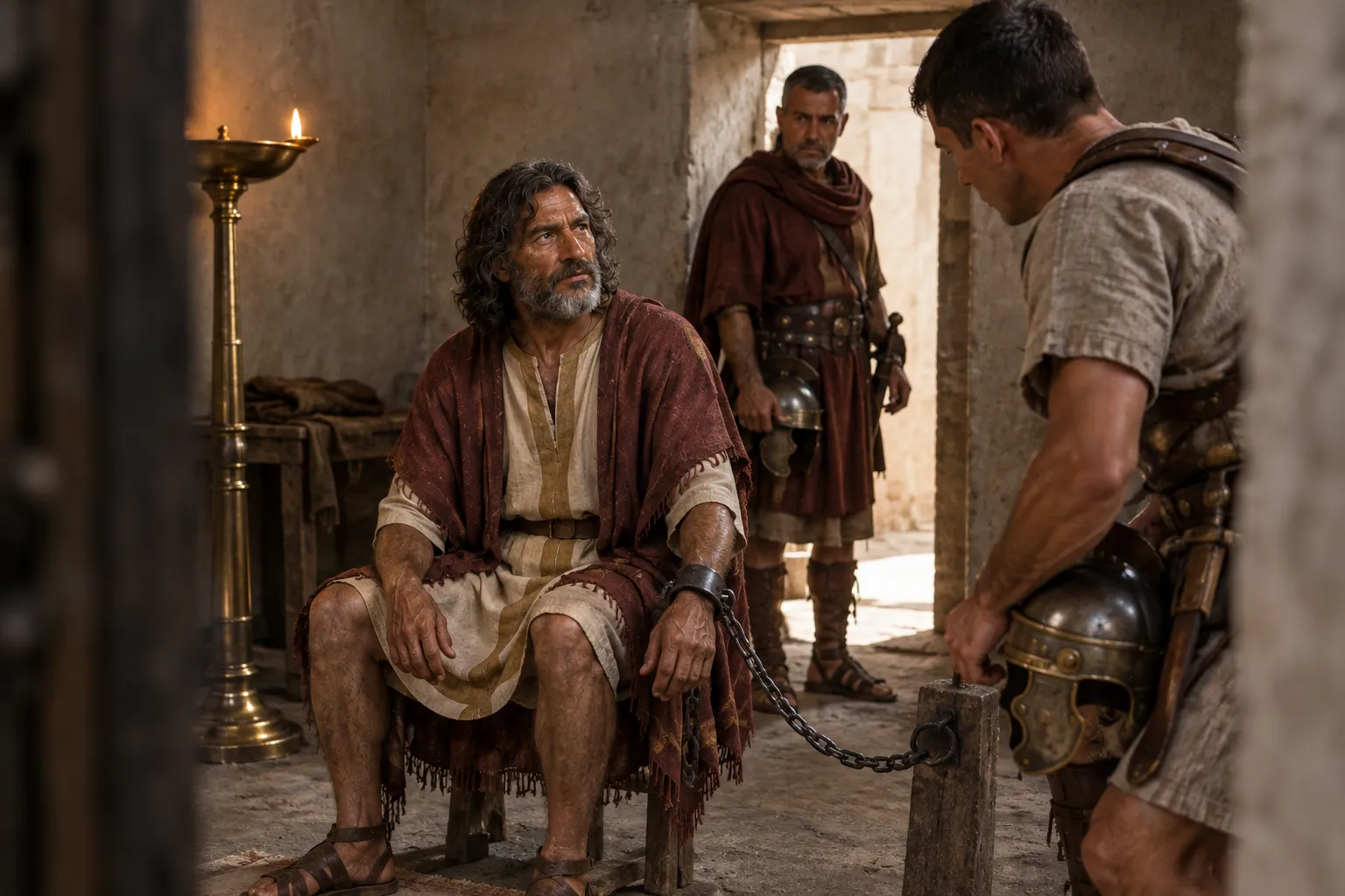 Paul’s chains become known among the palace guard (Philippians 1:12–13)