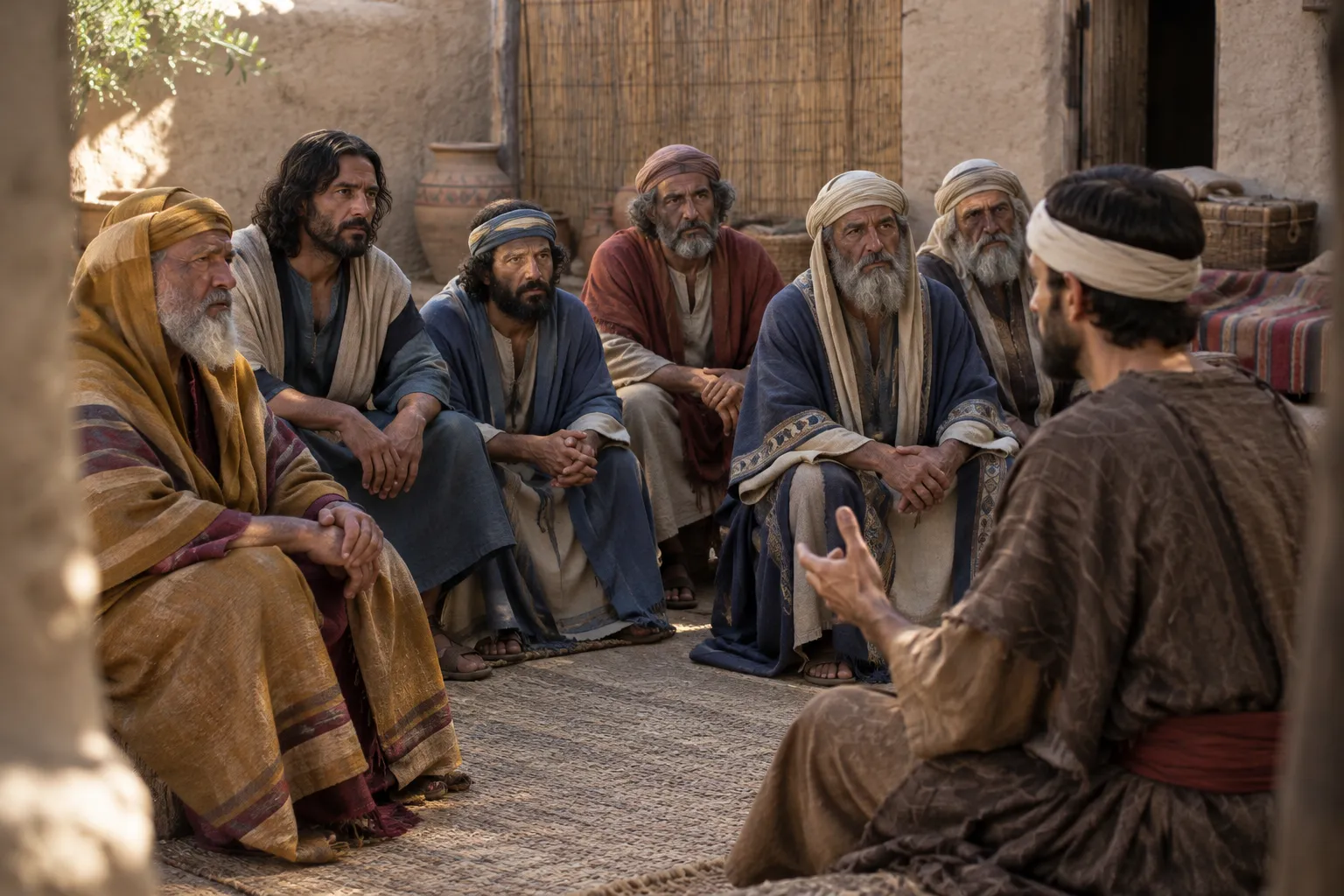 The elders sit before Ezekiel (Ezekiel 20:1–4)