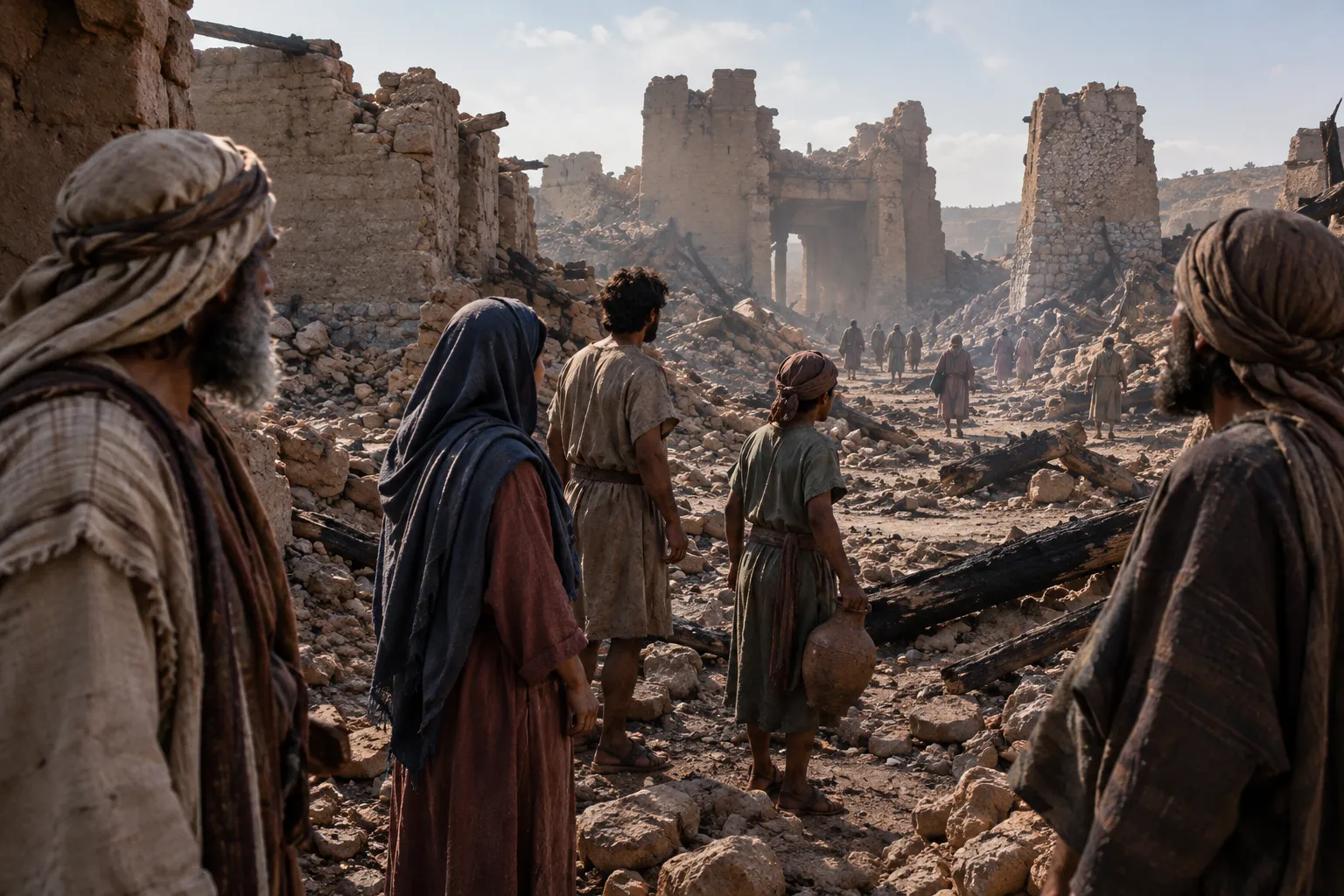 The fortified city made a ruin (Isaiah 25:2–3)