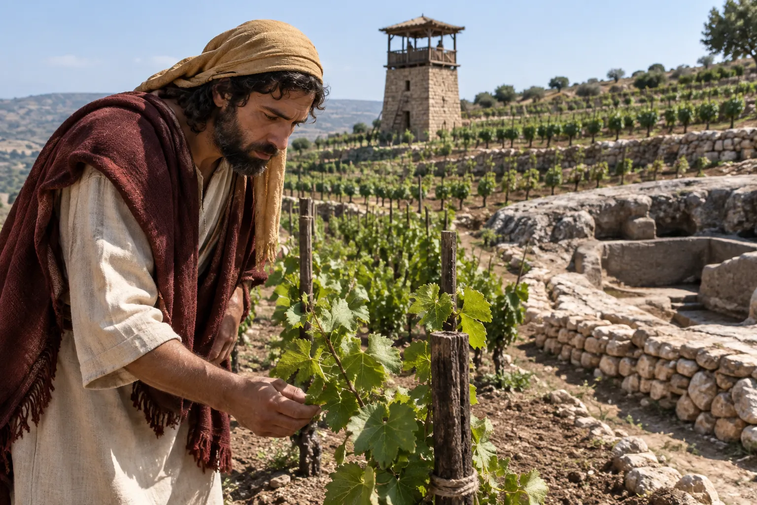 The beloved’s vineyard on the fertile hill (Isaiah 5:1–2)