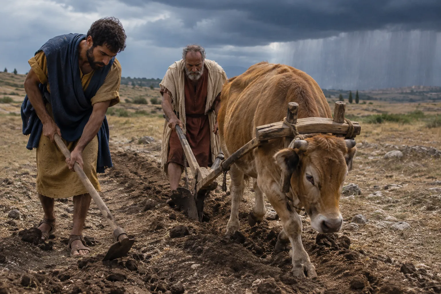 The yoked heifer and the broken ground (Hosea 10:11–12)