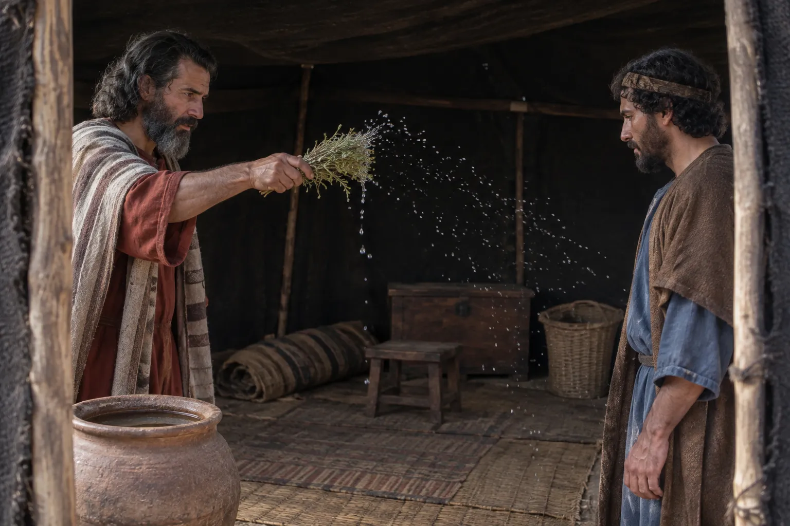 Water of Purification Sprinkled (Numbers 19:17–19)