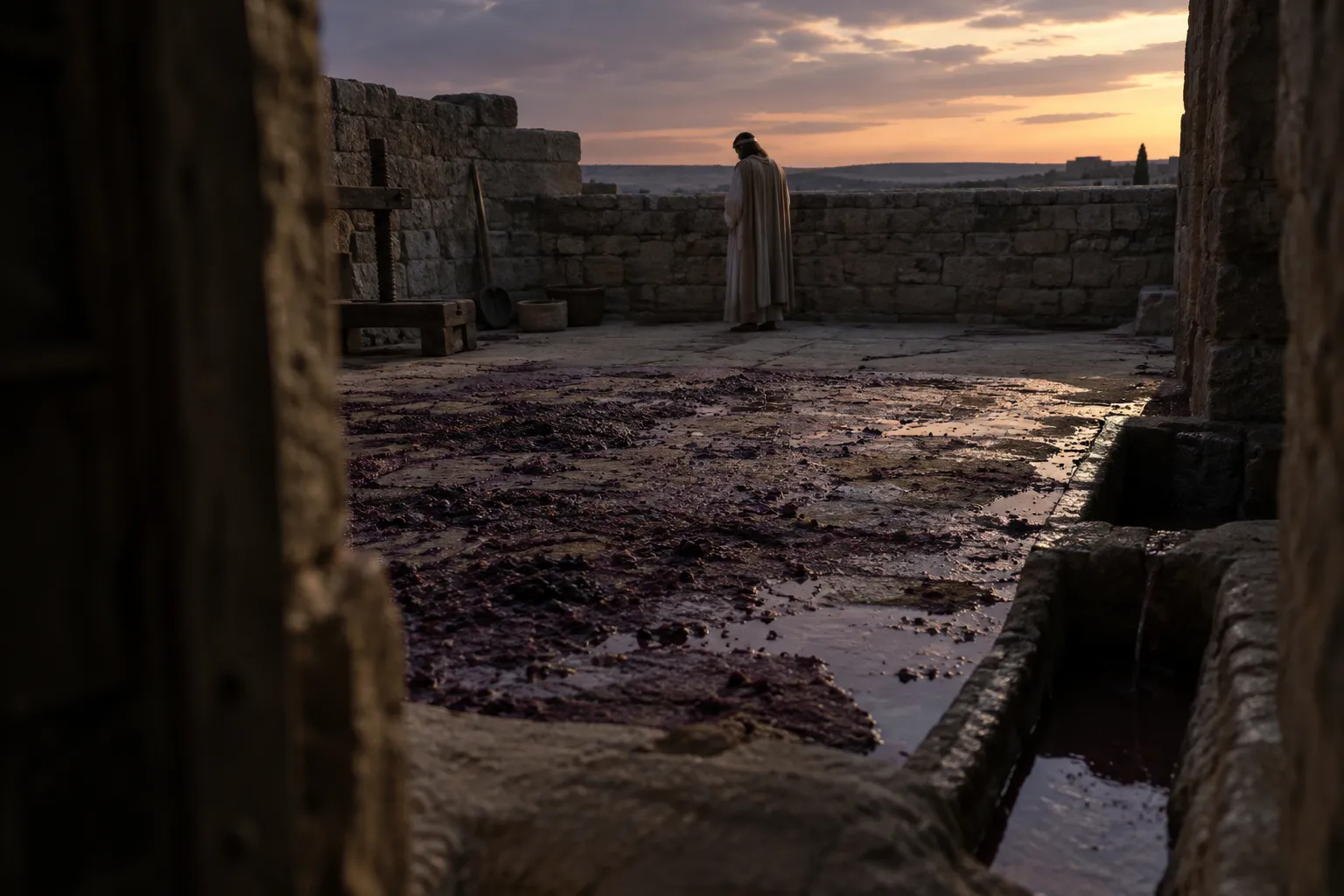 The winepress trodden alone (Isaiah 63:3–6)