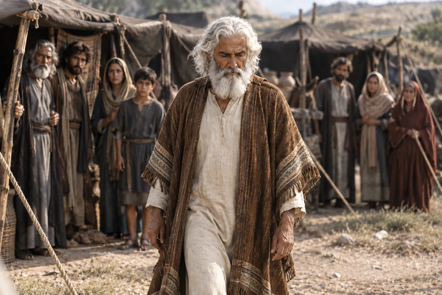 Moses Leaves the Camp for the Tent (Exodus 33:7–8)