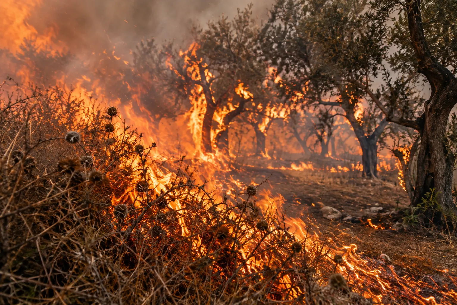 The Light of Israel becomes a consuming fire (Isaiah 10:16–19)