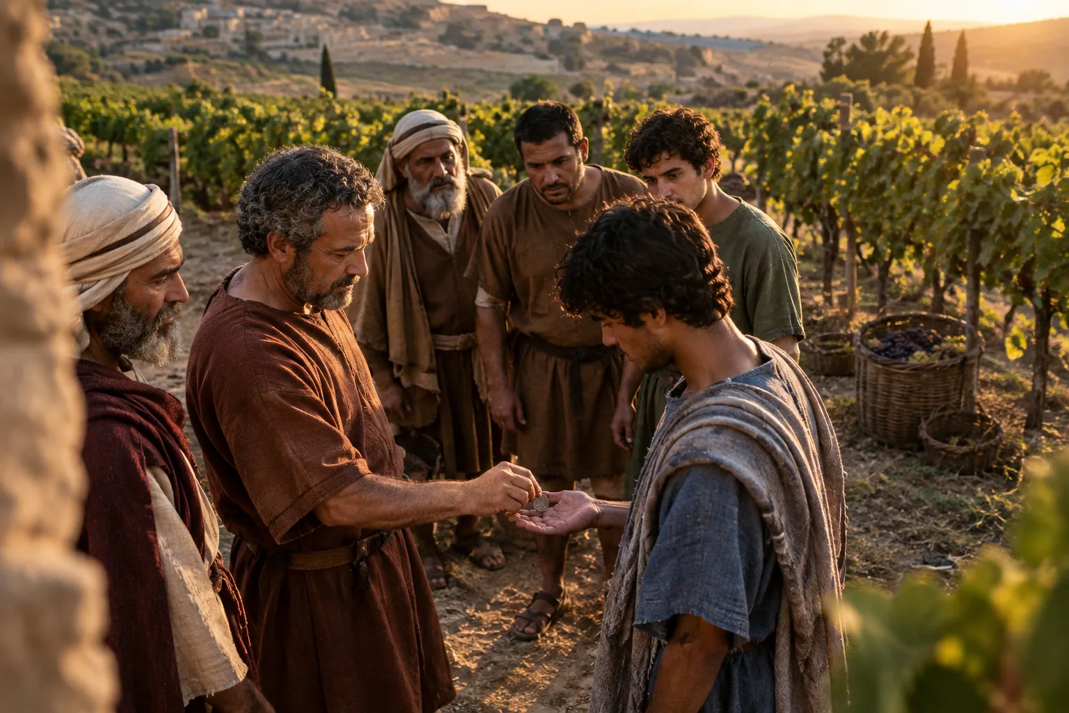 The Last Workers Paid (Matthew 20:8–9)