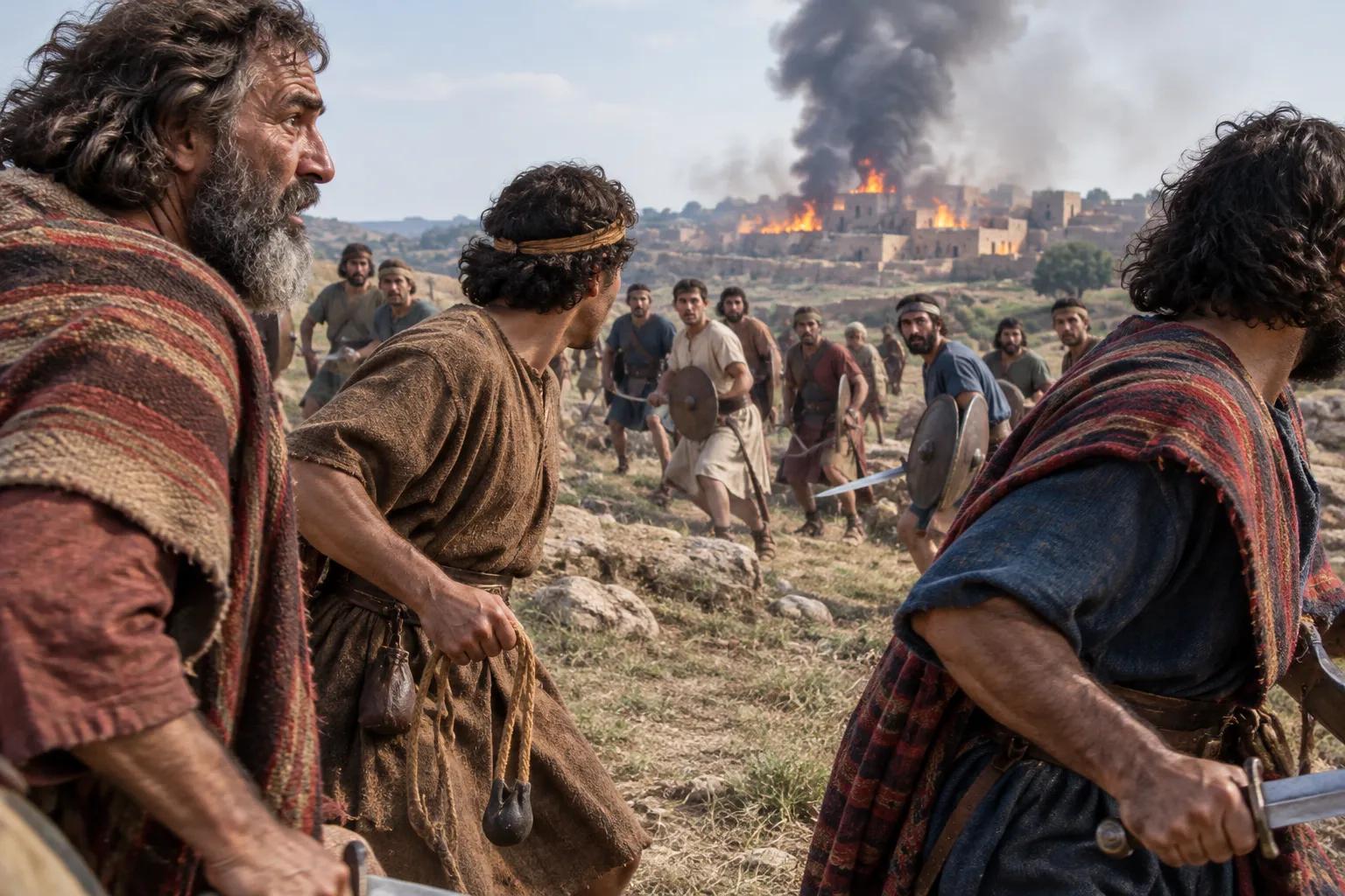 Benjamin Sees the Smoke from Gibeah (Judges 20:38–41)