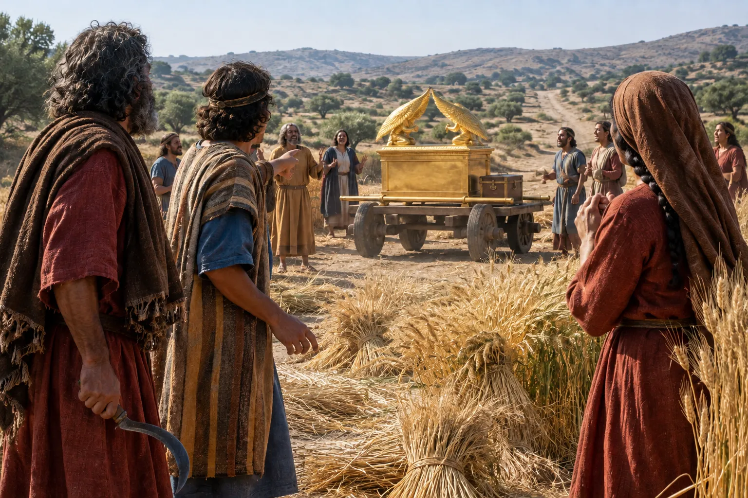 The Harvesters Rejoice at the Ark (1 Samuel 6:13)
