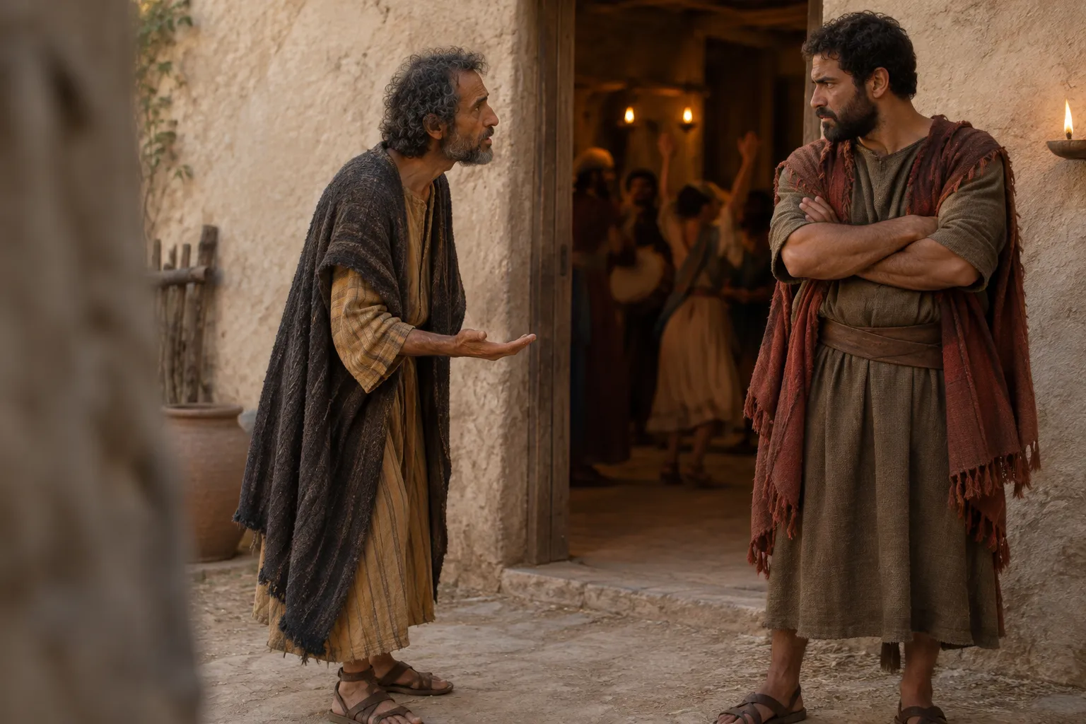 The older son refuses to enter (Luke 15:25–32)