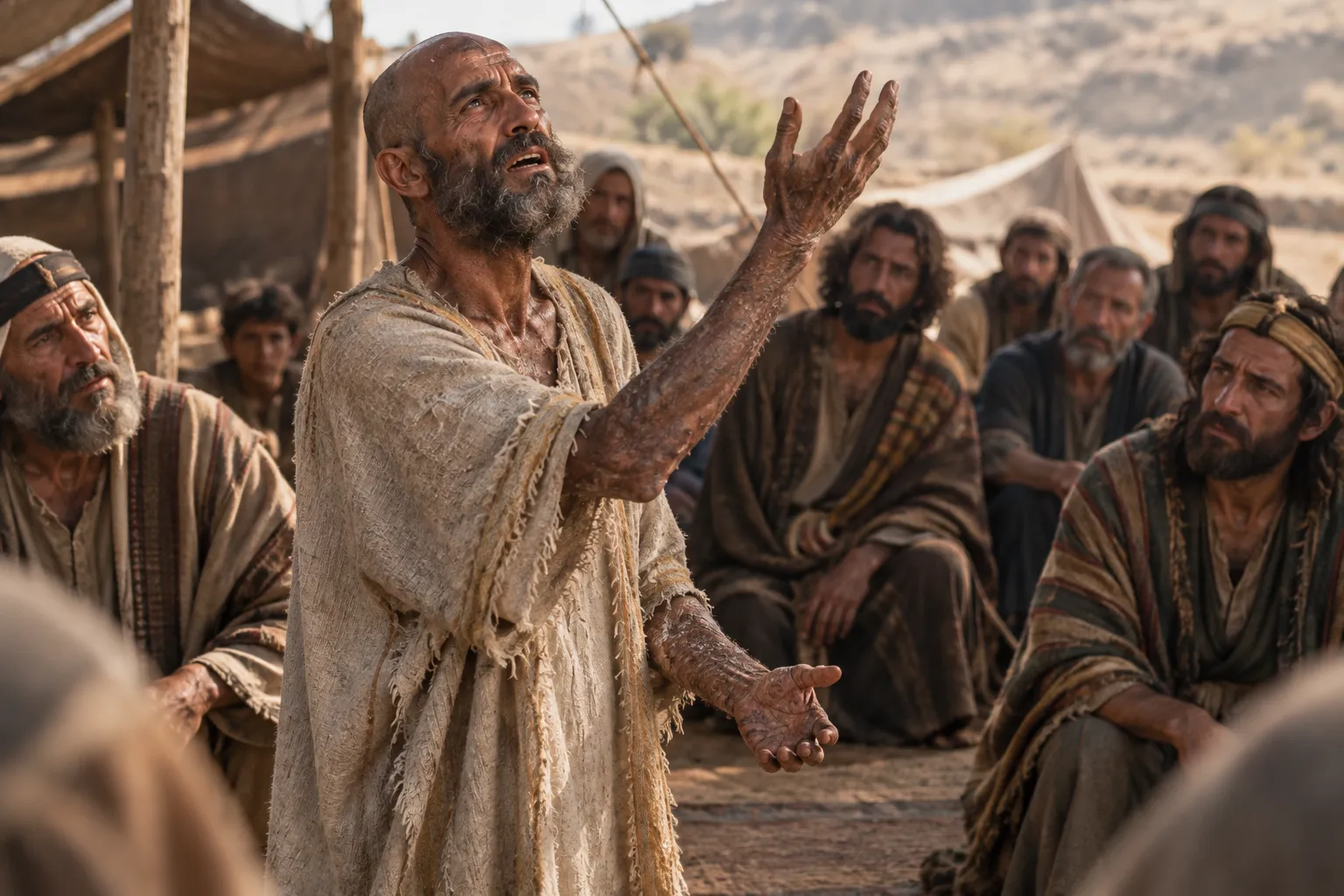 Job Cries Out in the Assembly (Job 30:28–30)