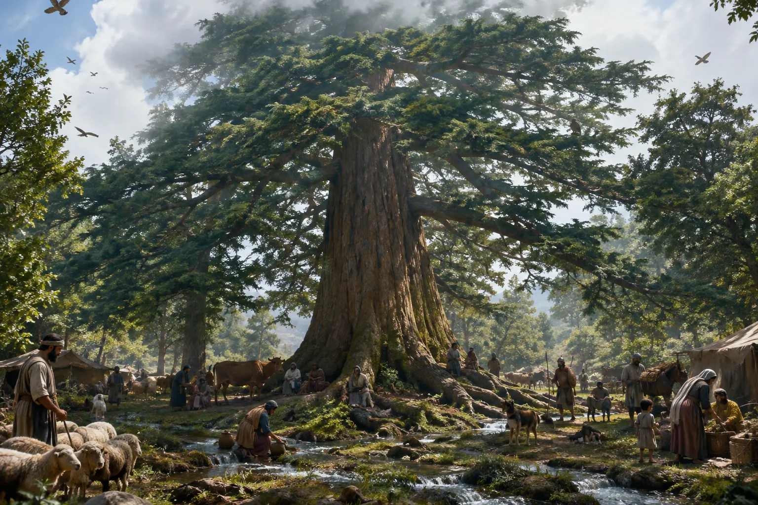 The unrivaled cedar beside abundant waters (Ezekiel 31:3–9)
