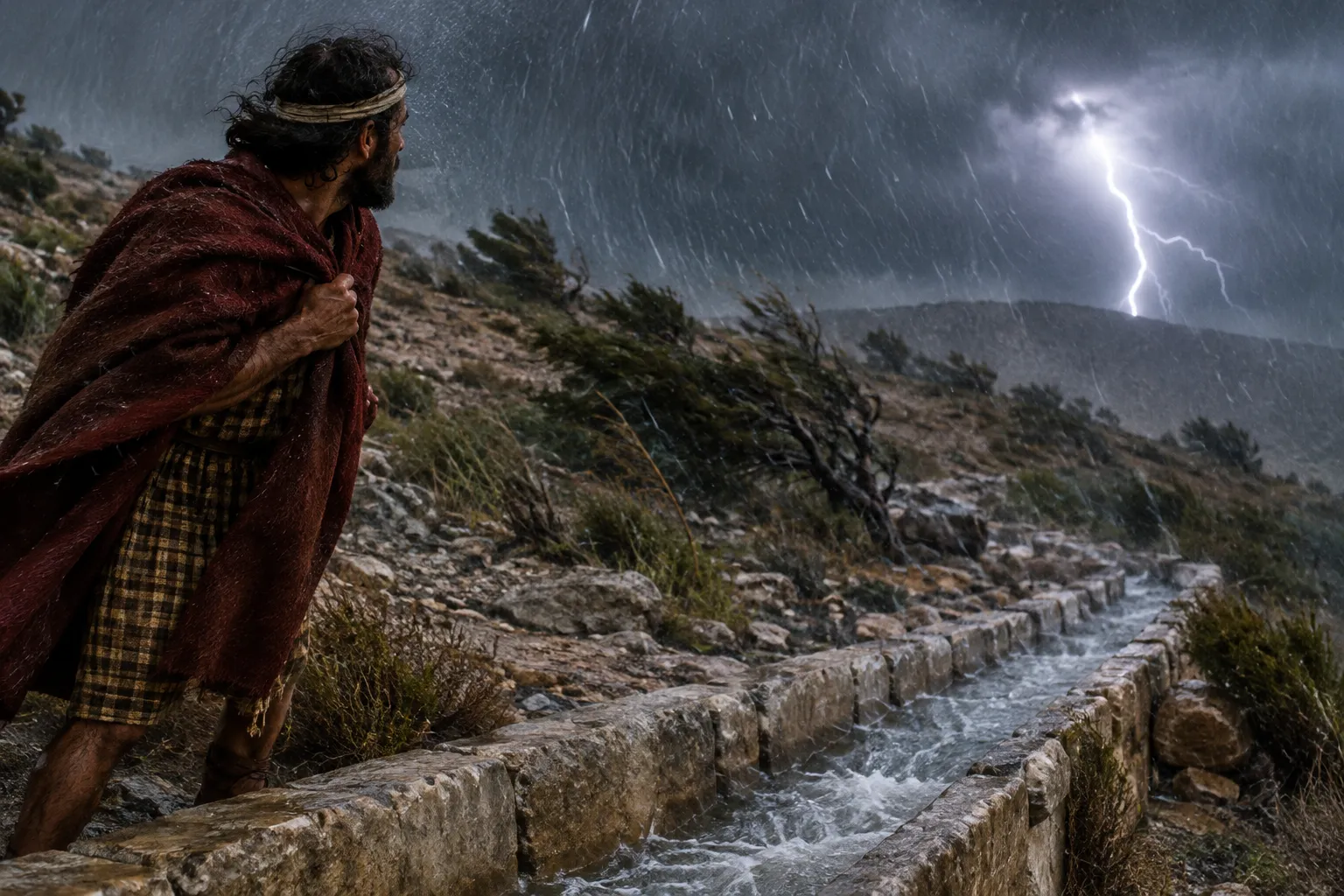 A path for rain and thunder (Job 28:23–28)