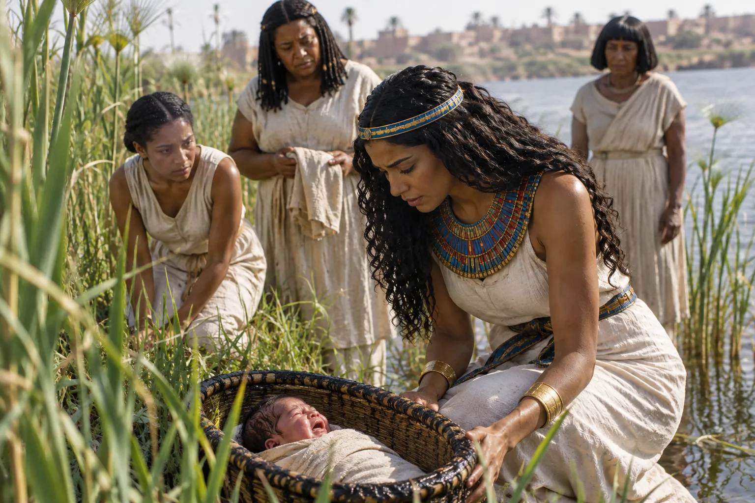 The Basket at the Nile (Exodus 2:5–6)