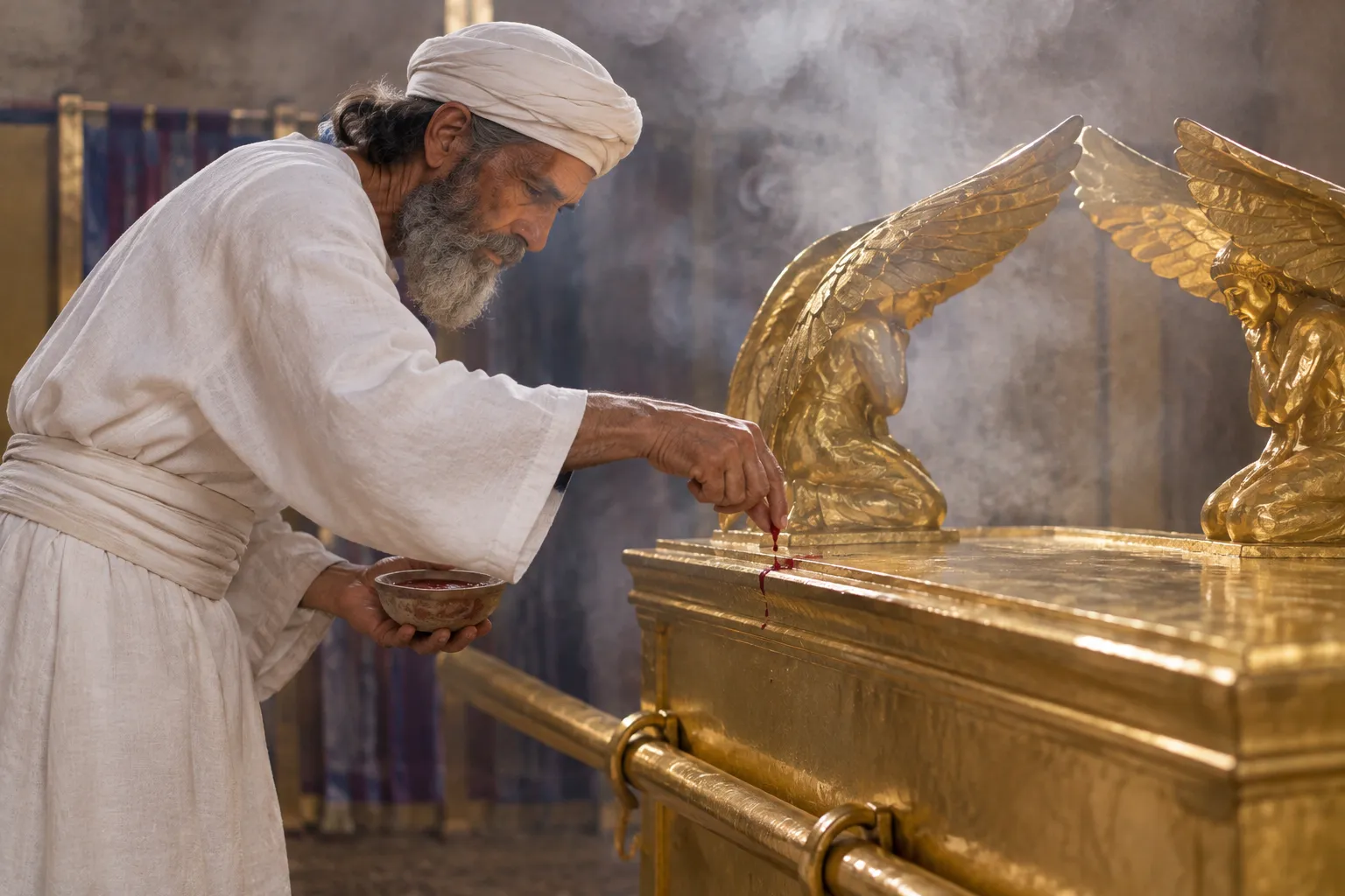 The Bull’s Blood Before the Mercy Seat (Leviticus 16:14)