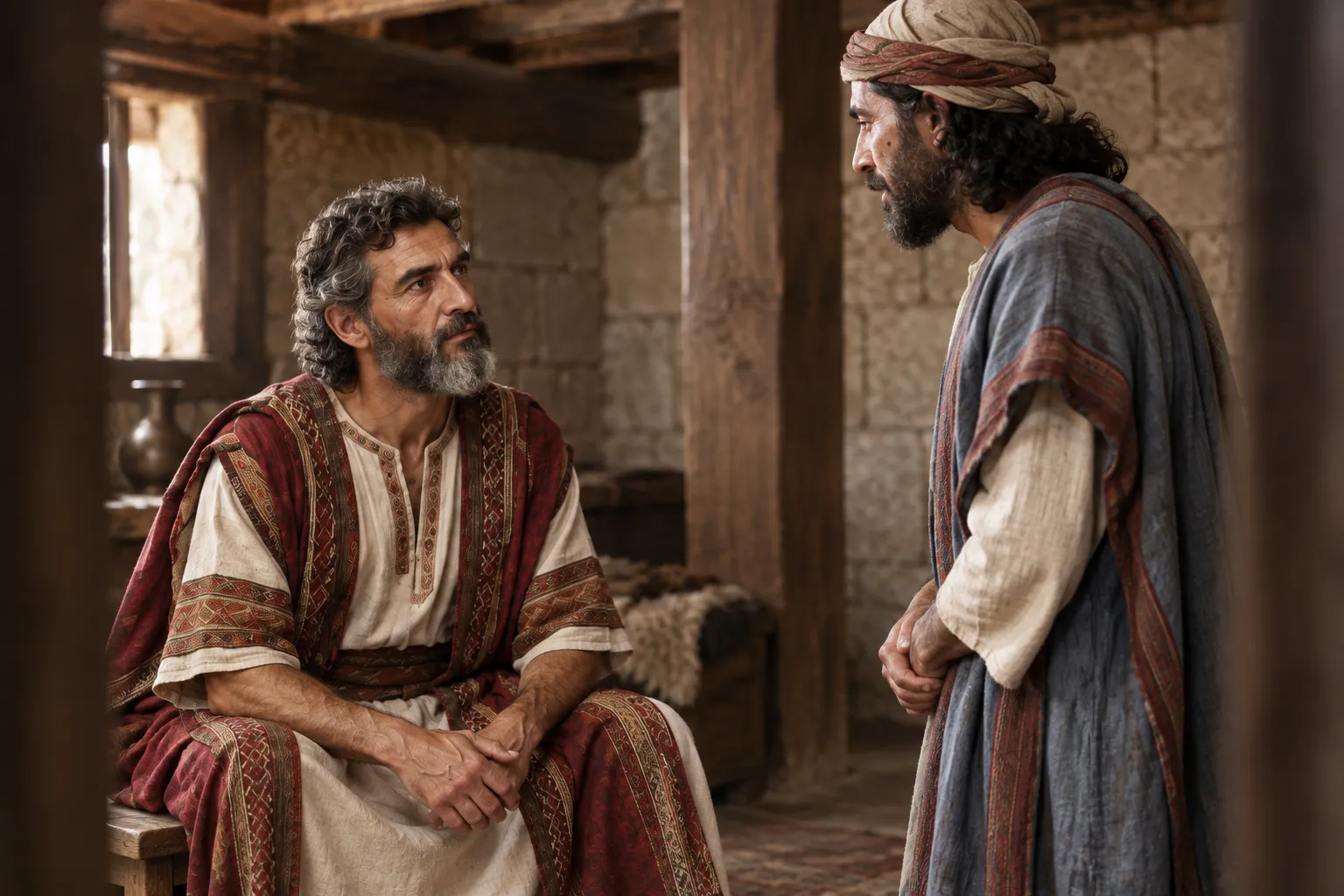 David questions Ziba (2 Samuel 9:2–4)