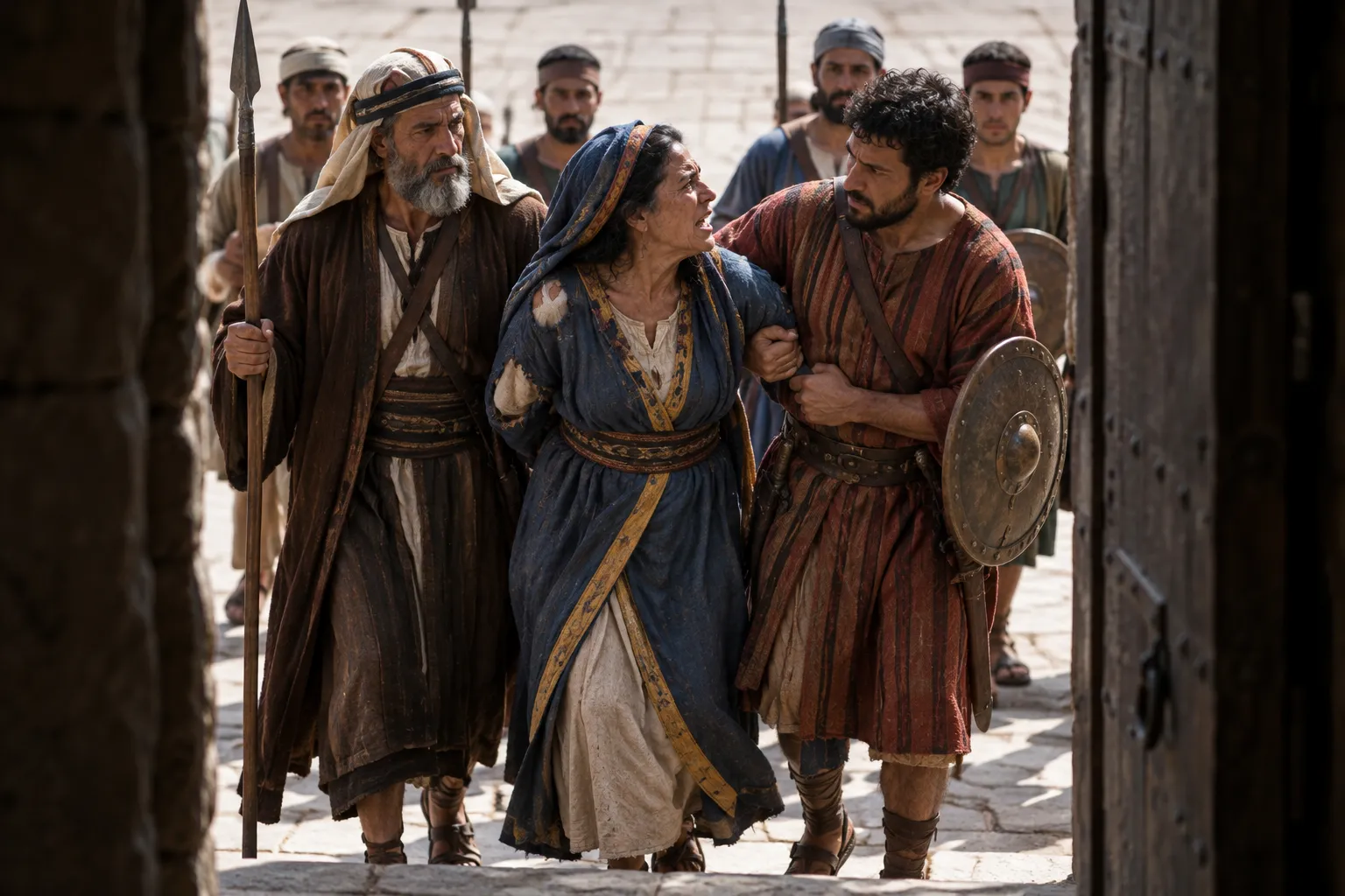 Athaliah is seized at the Horse Gate (2 Chronicles 23:14–15)