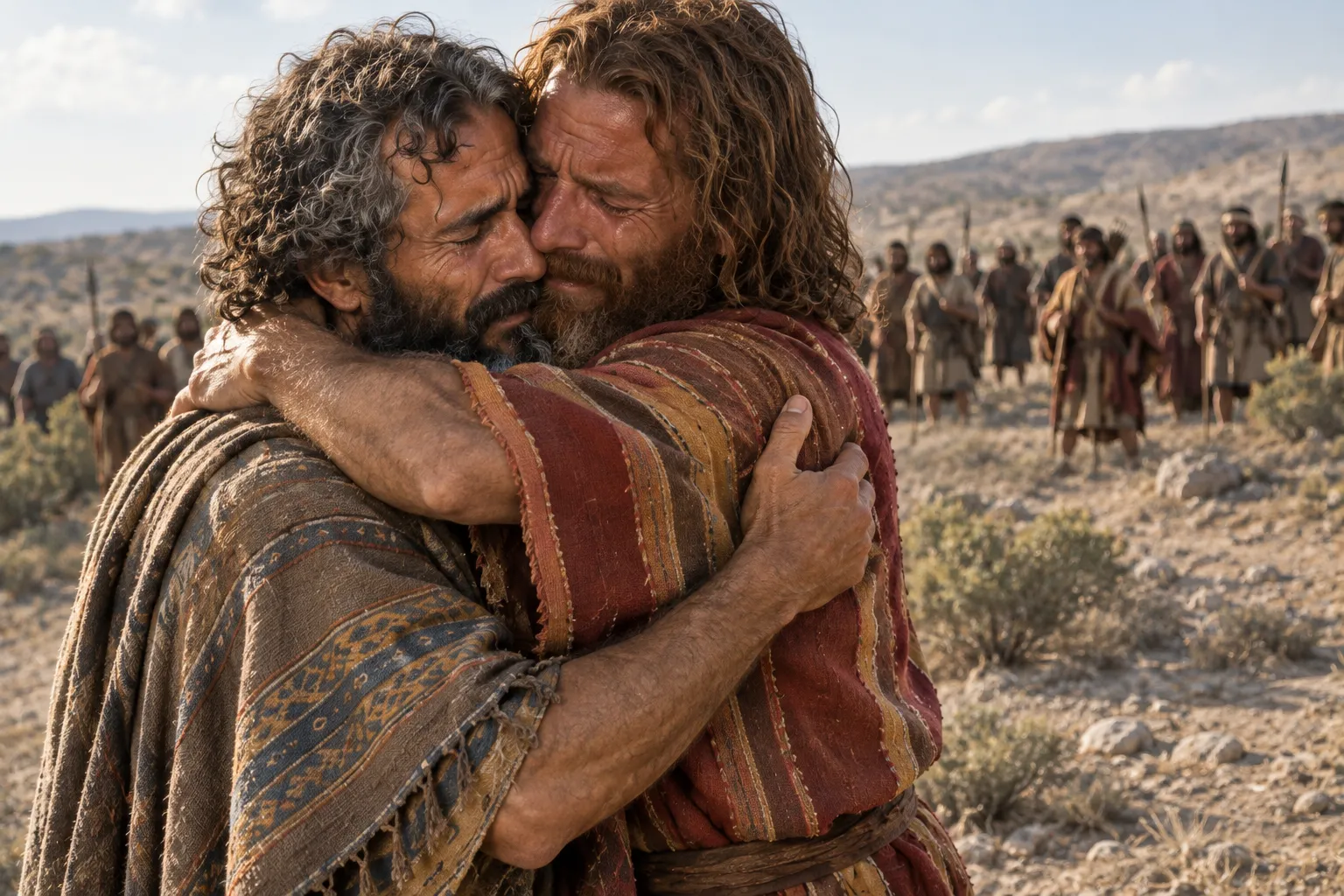 Esau Embraces Jacob (Genesis 33:1–4)