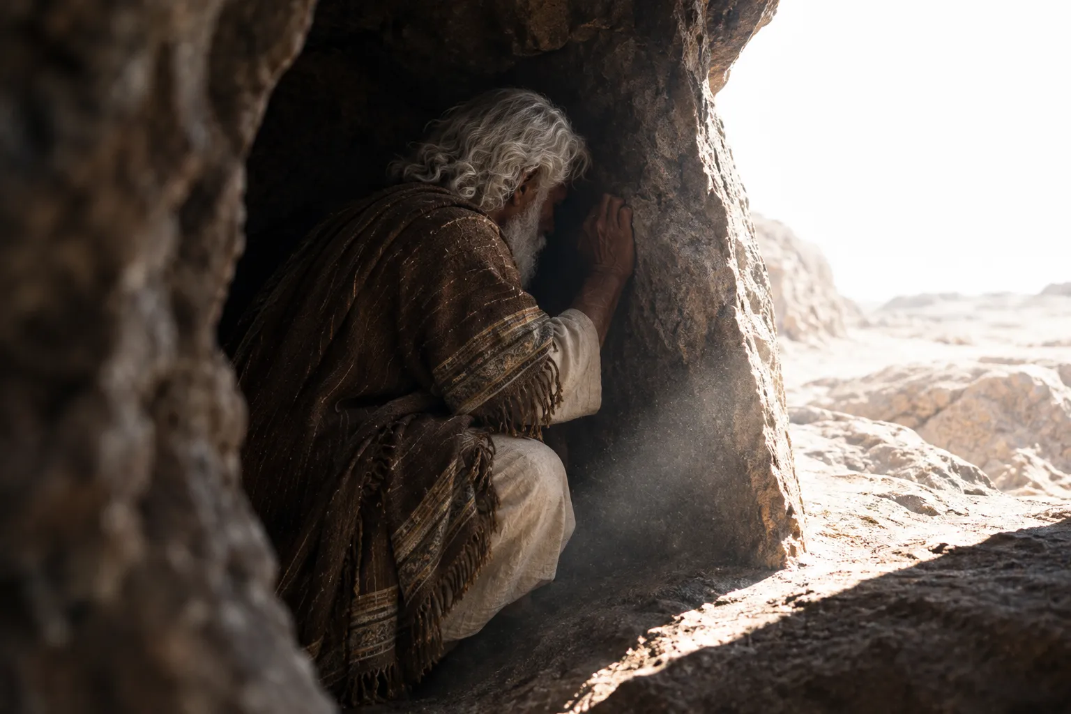 Moses Sheltered in the Rock (Exodus 33:21–23)