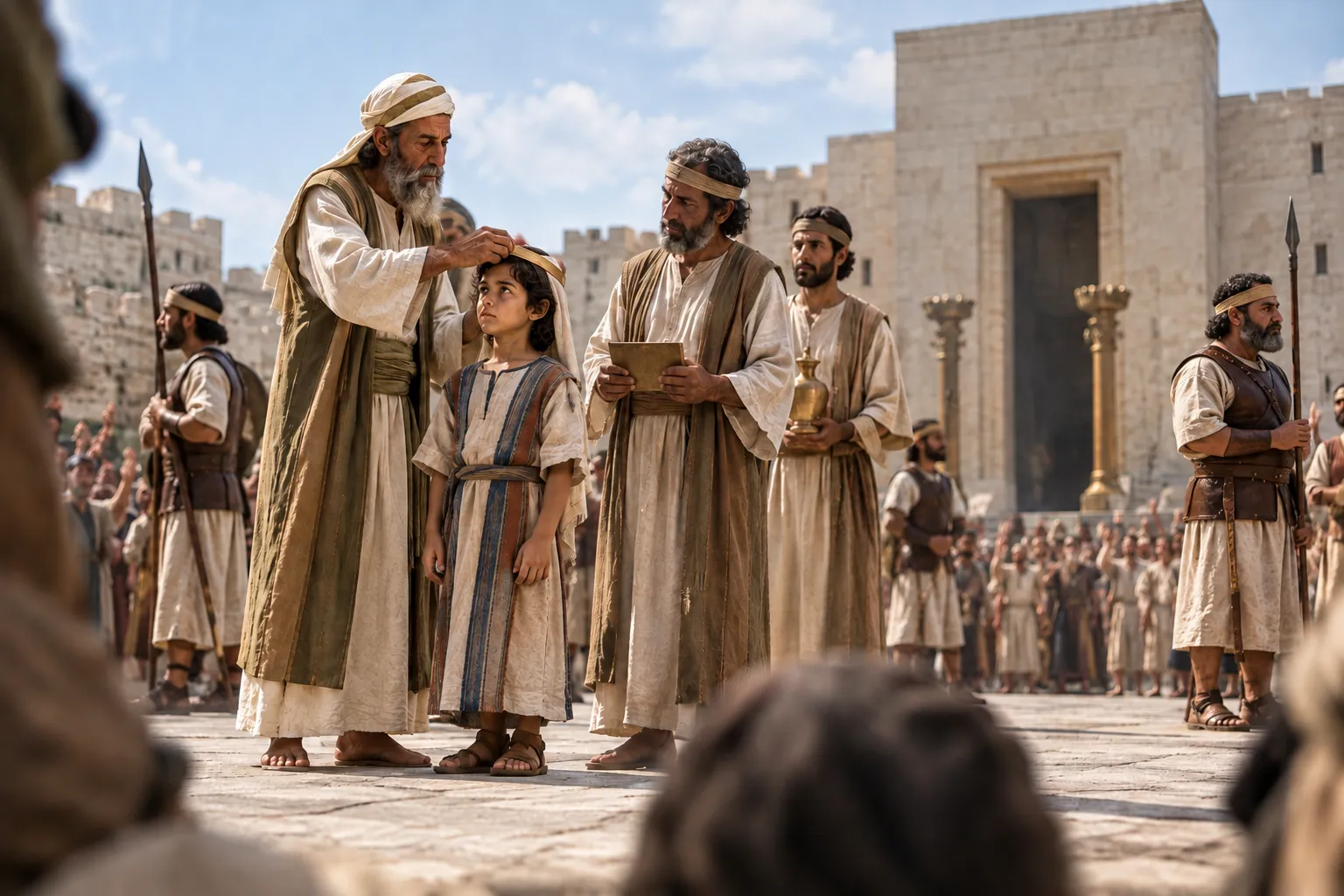 Joash is crowned (2 Chronicles 23:11)