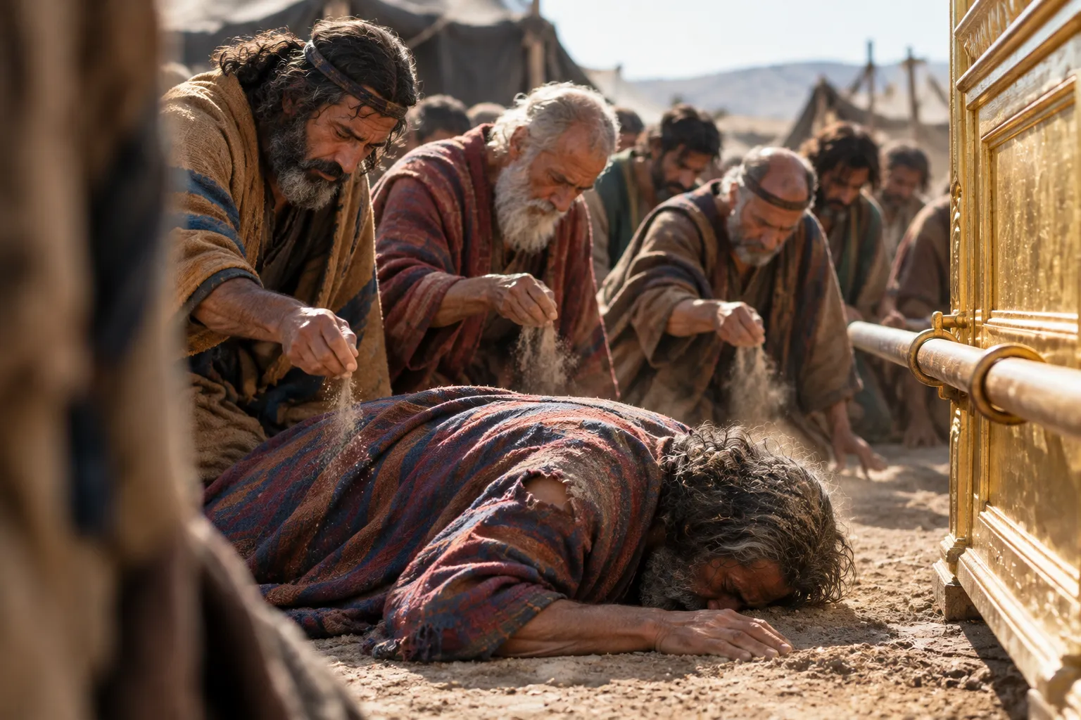 Joshua Before the Ark (Joshua 7:6)