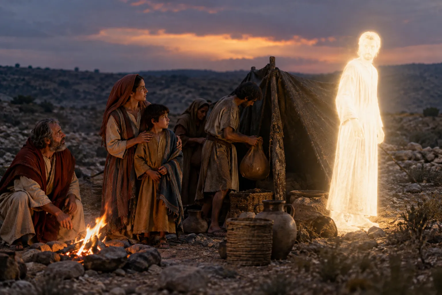 The Angel Encamps Around Them (Psalms 34:7)