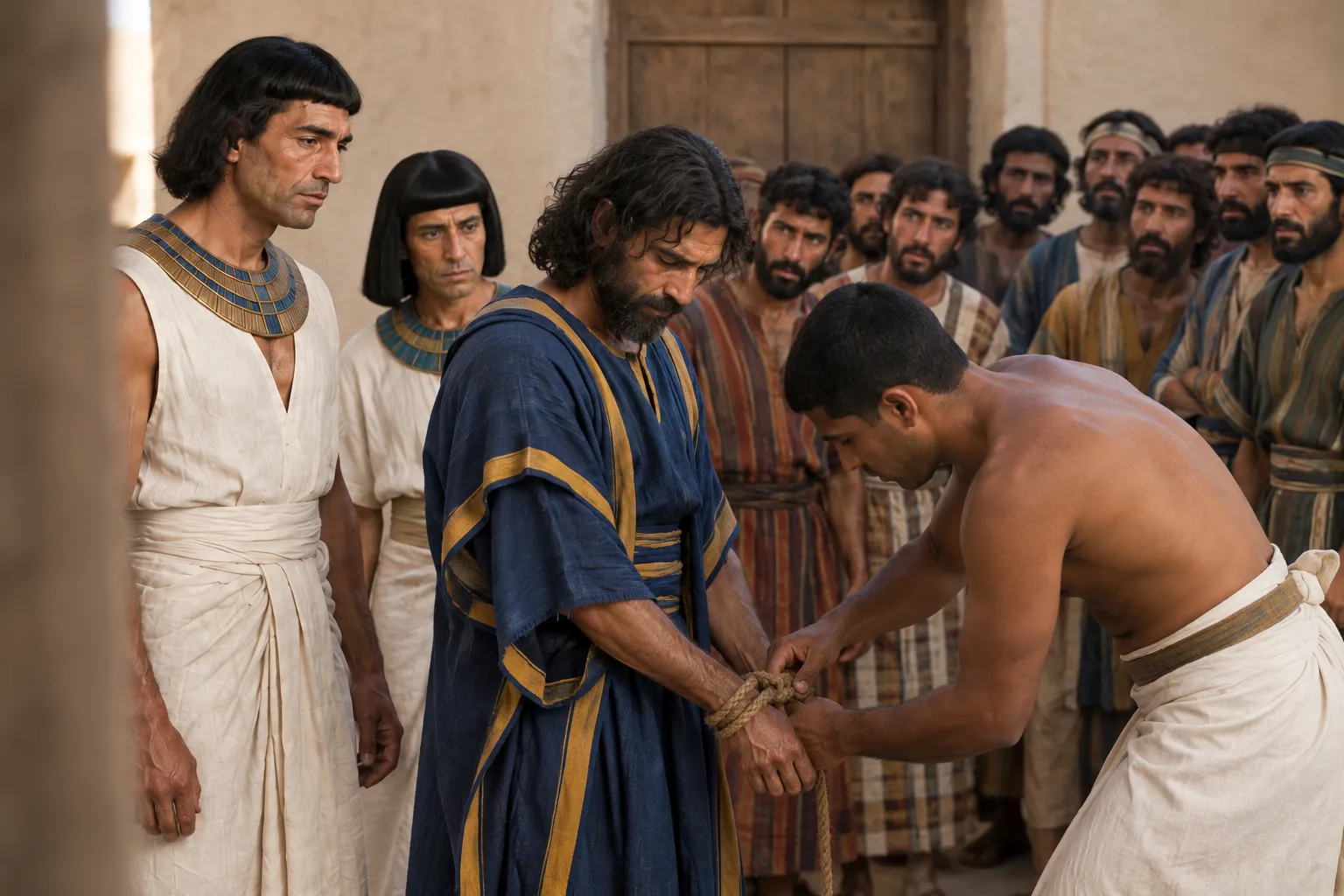 Simeon Is Bound Before His Brothers (Genesis 42:23–24)