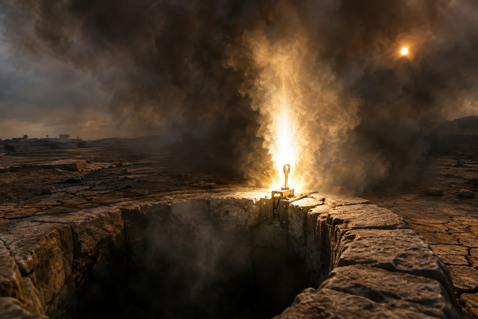 The Abyss opened (Revelation 9:1–2)