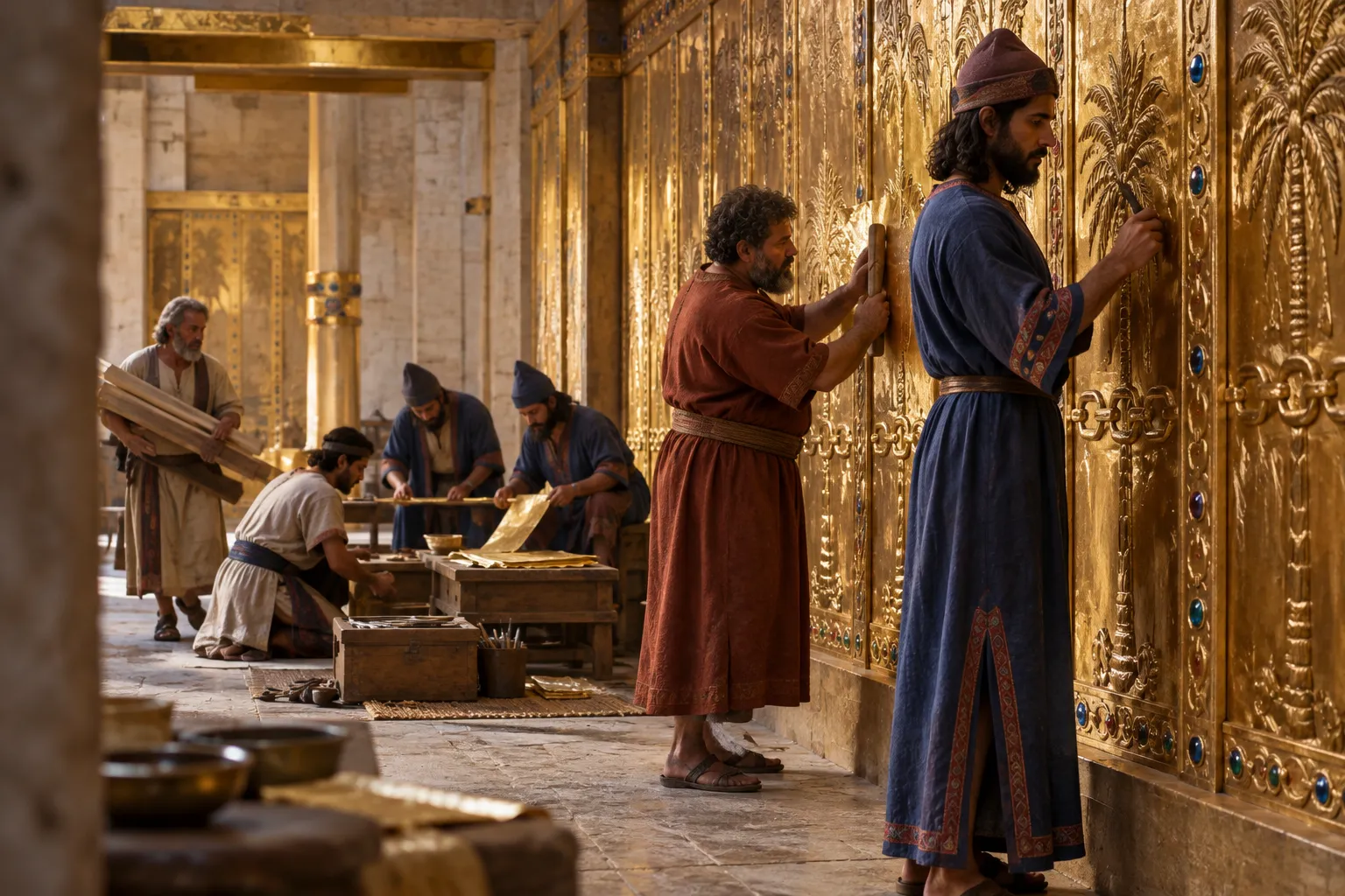 Gold on Cypress (2 Chronicles 3:4–7)