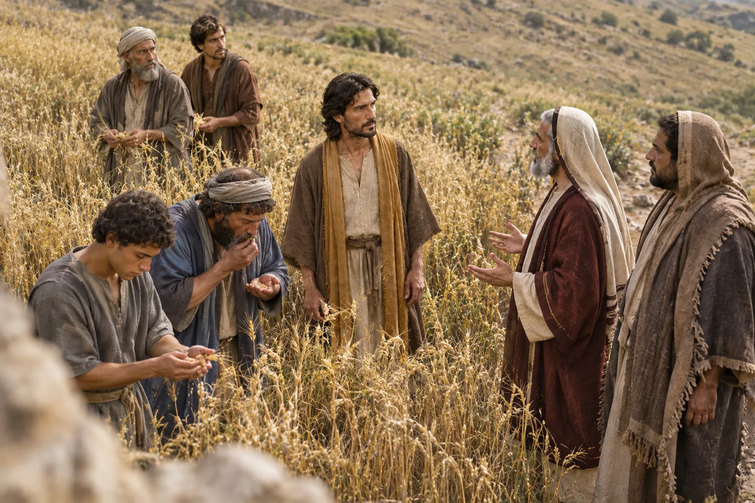 The Sabbath grain dispute (Matthew 12:1–2)