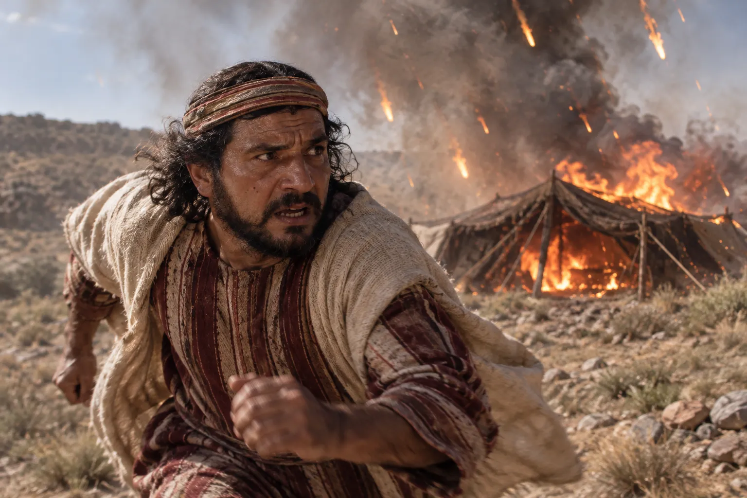Driven from the burning dwelling (Job 18:14–15)