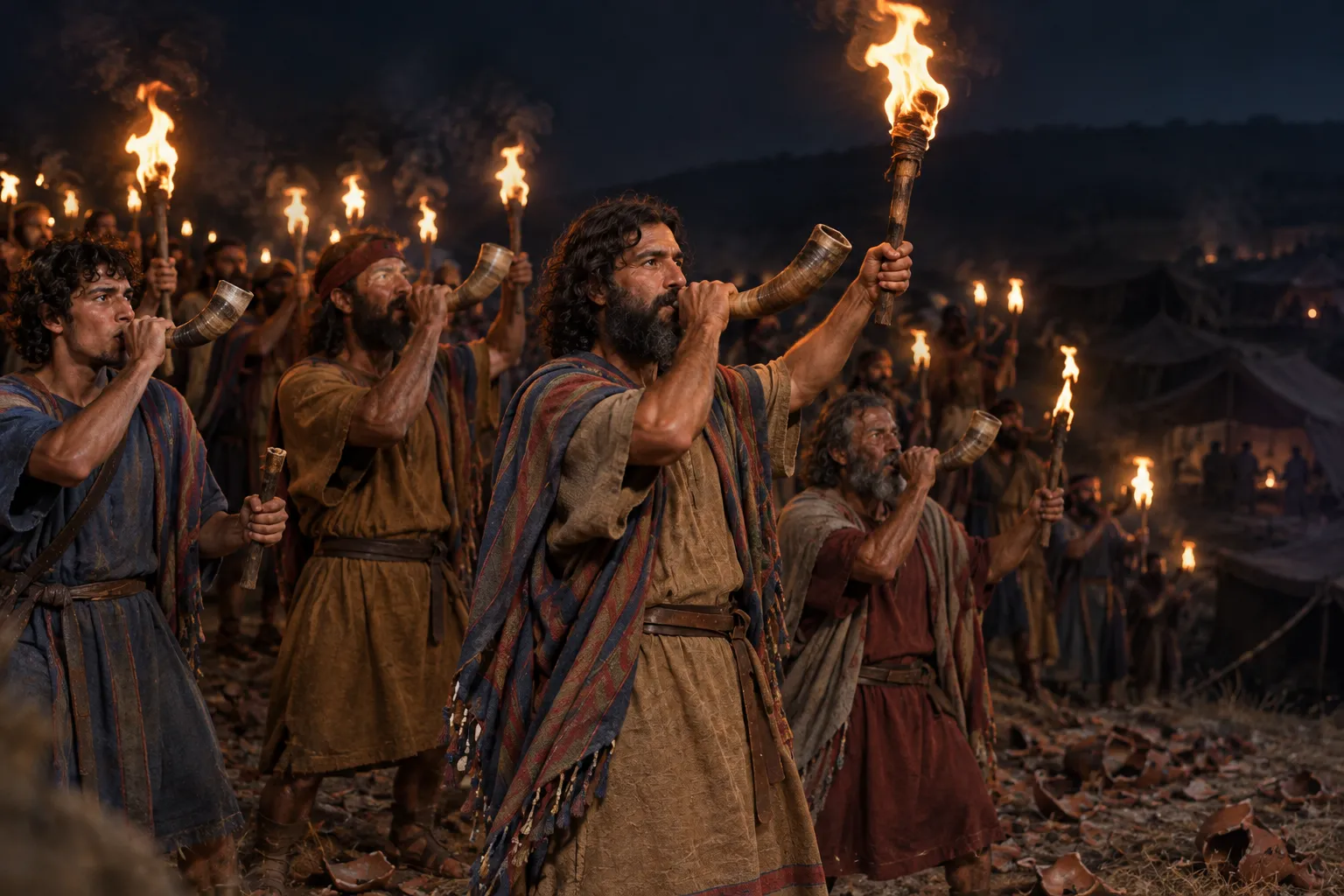 The Night Signal (Judges 7:19–20)
