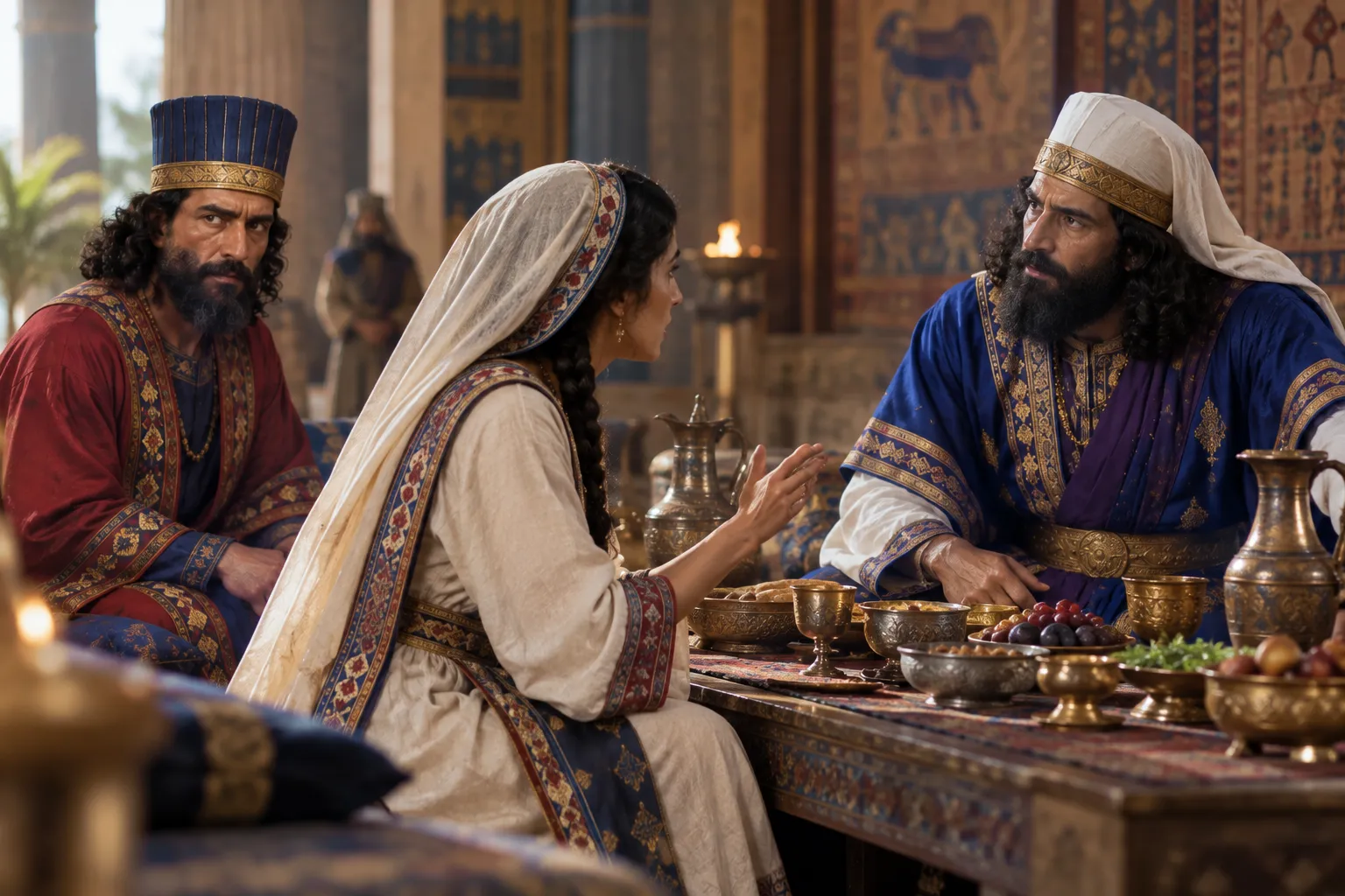 Esther petitions for her people (Esther 7:1–4)