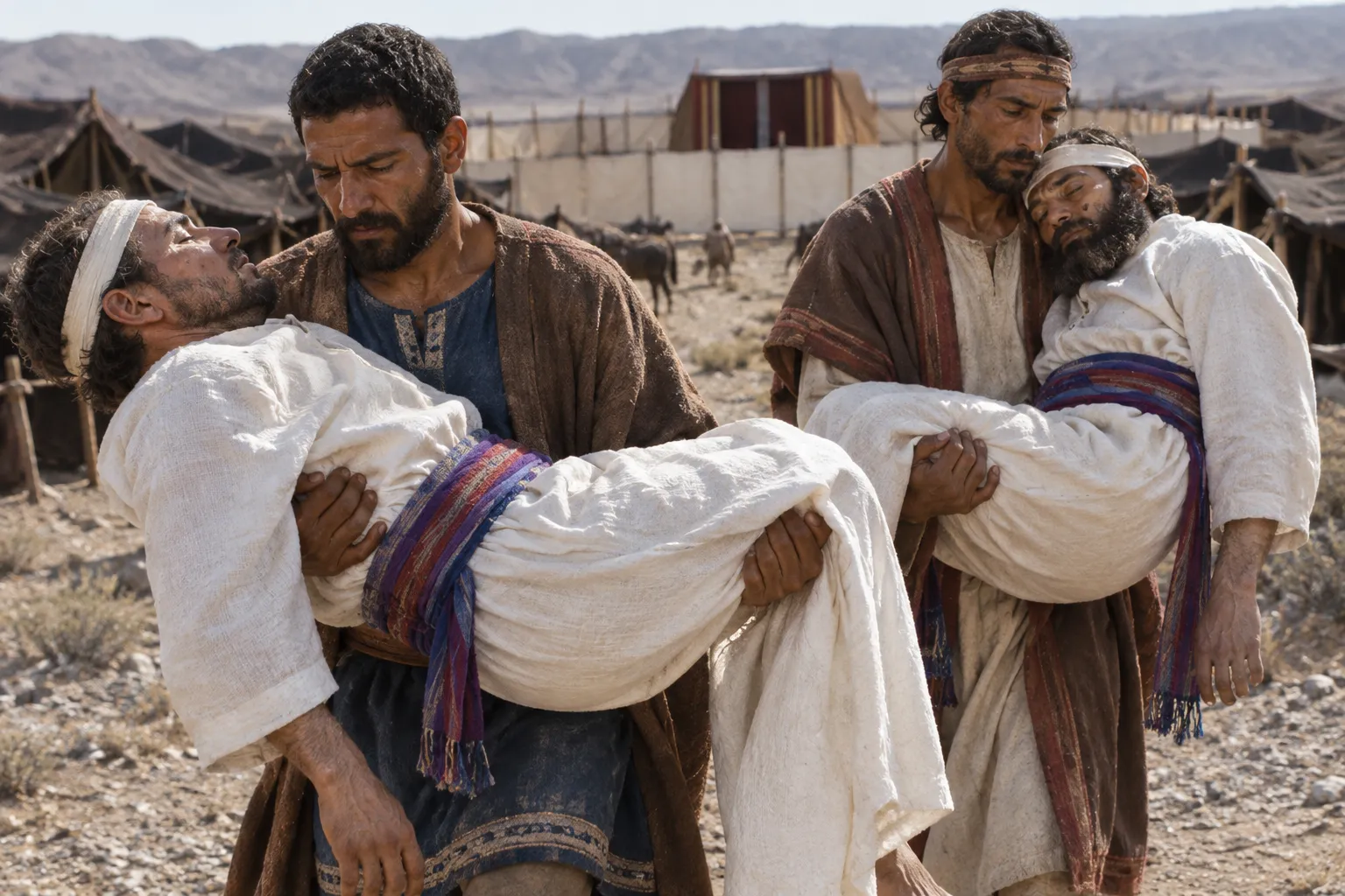 Carried Outside the Camp (Leviticus 10:4–5)