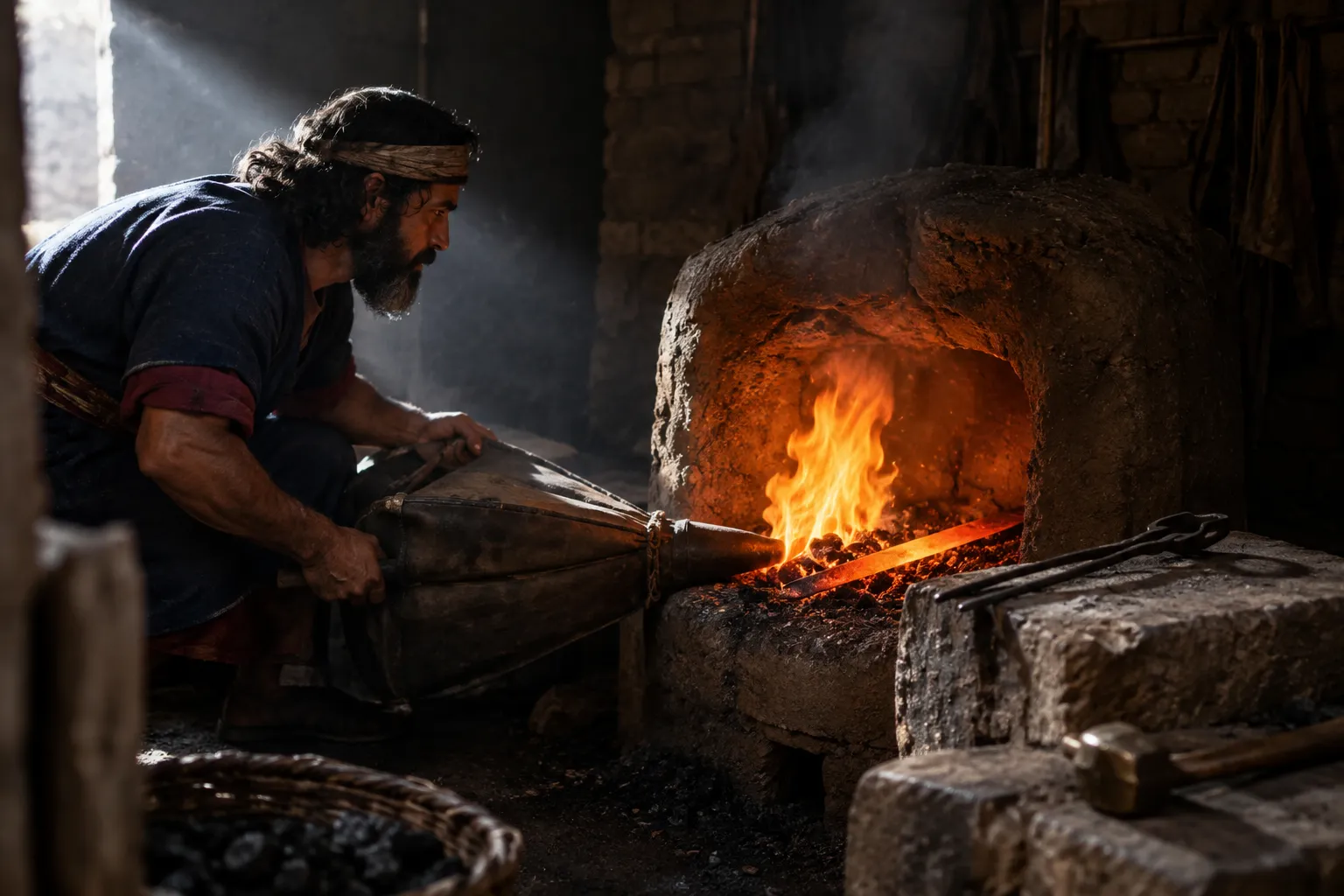 The craftsman fans the forge (Isaiah 54:16)