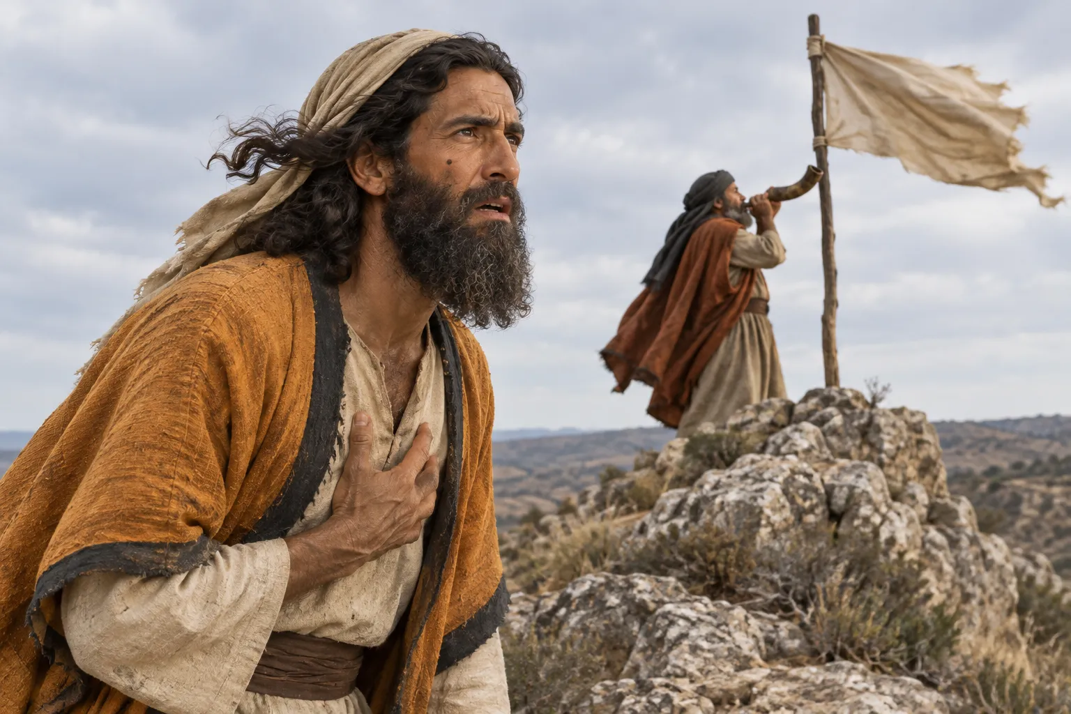 Jeremiah Hears the Battle Alarm (Jeremiah 4:19–21)