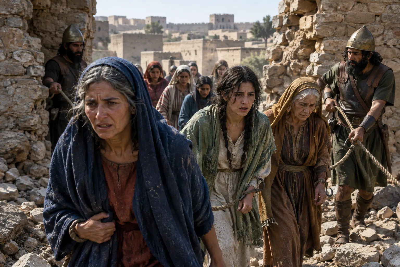 Taken out through the broken wall (Amos 4:2–3)