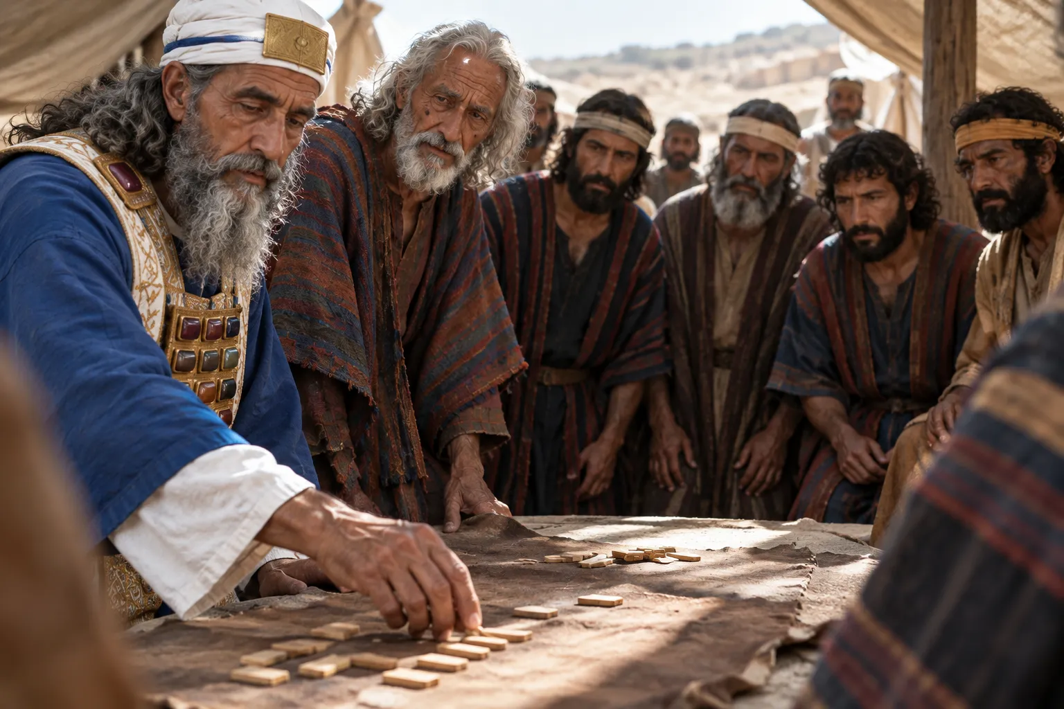 The inheritance assigned by lot (Joshua 14:1–5)