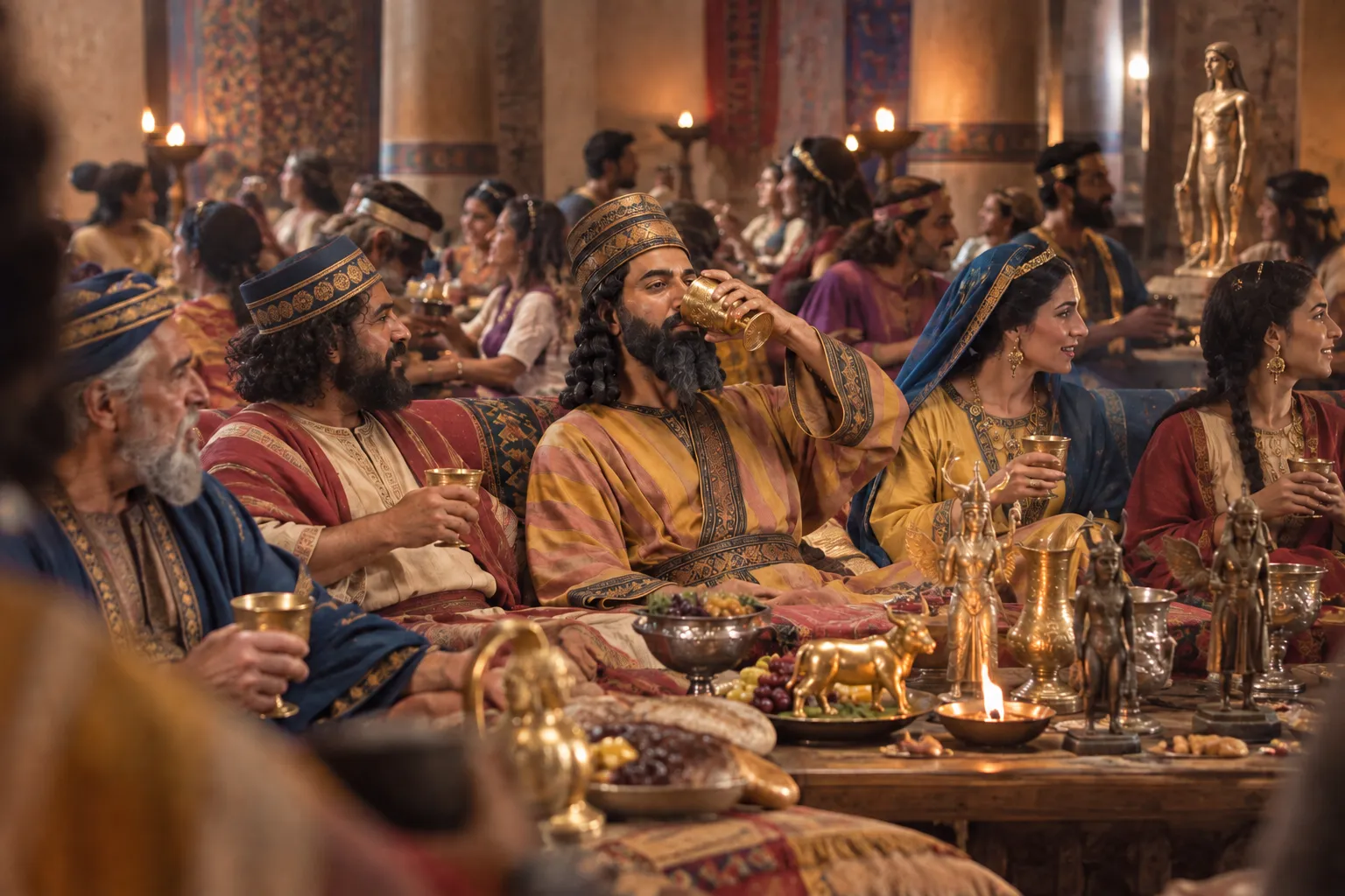The Temple Vessels at Belshazzar’s Feast (Daniel 5:1–4)