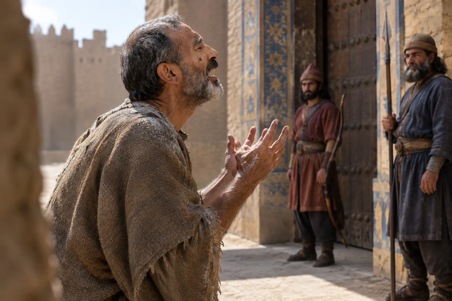 Mordecai Mourns Before the Gate (Esther 4:1–2)