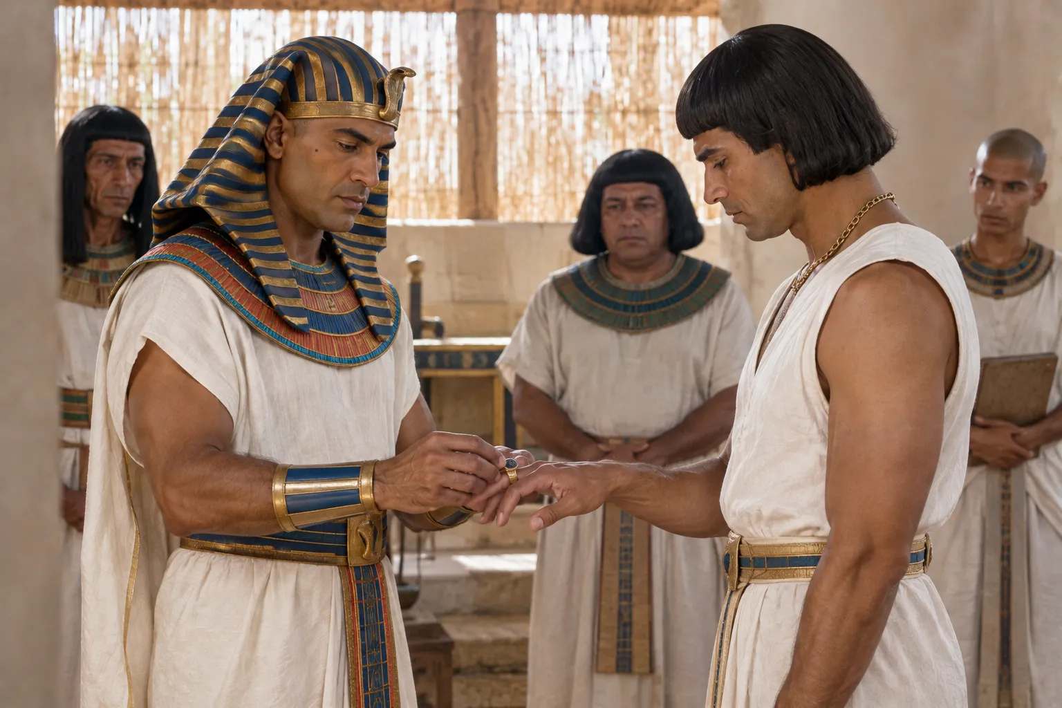 Joseph Receives the Signet (Genesis 41:37–42)