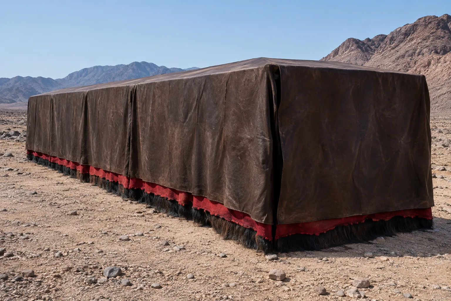 The completed outer coverings (Exodus 26:7–14)