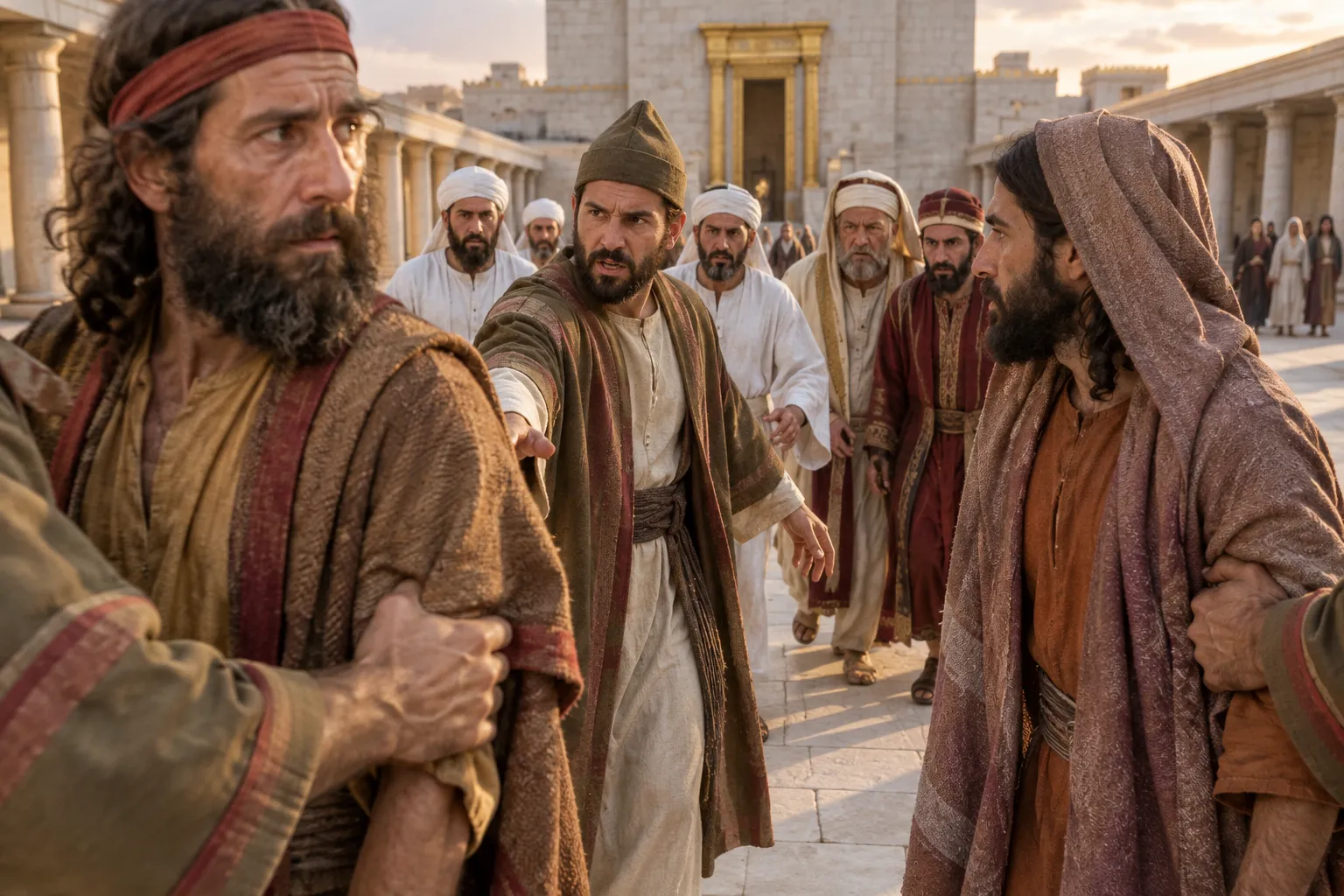 Taken into custody (Acts 4:1–3)