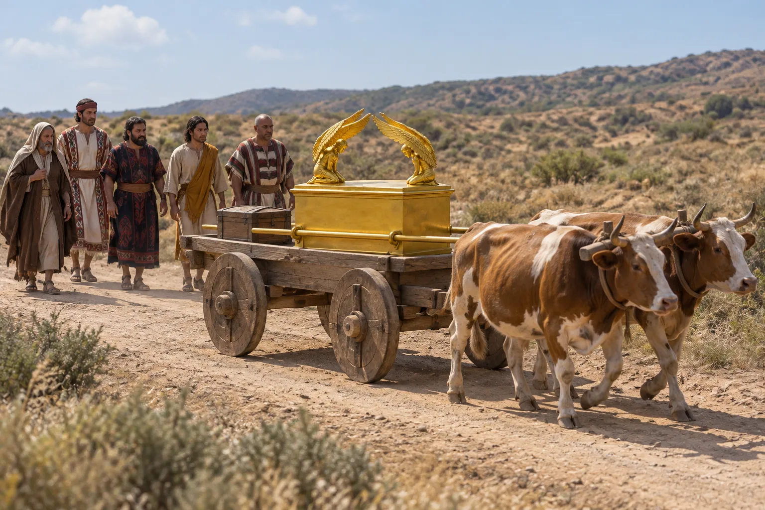 The Cows Carry the Ark Straight Along the Road (1 Samuel 6:7–12)