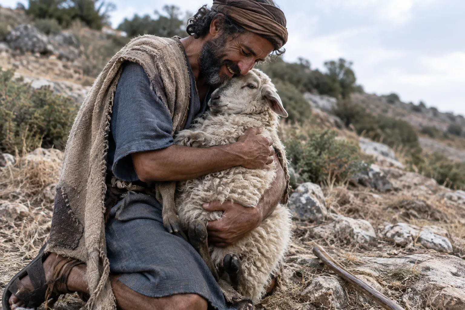 The lost sheep is found (Matthew 18:12–14)