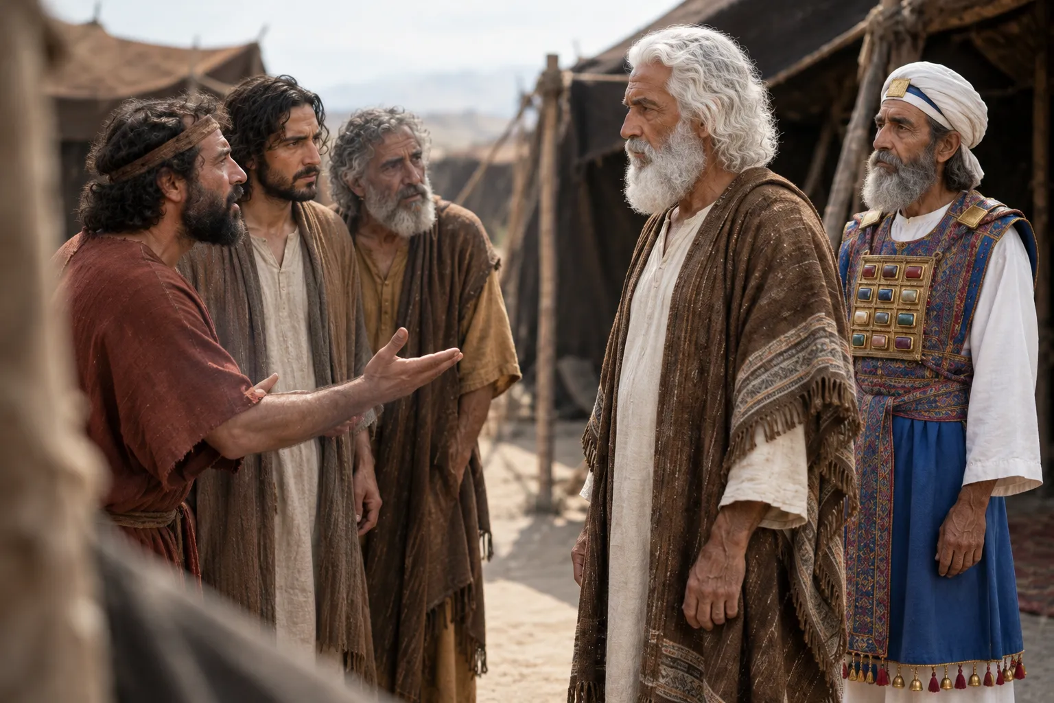 The Petitioners Before Moses and Aaron (Numbers 9:6–8)
