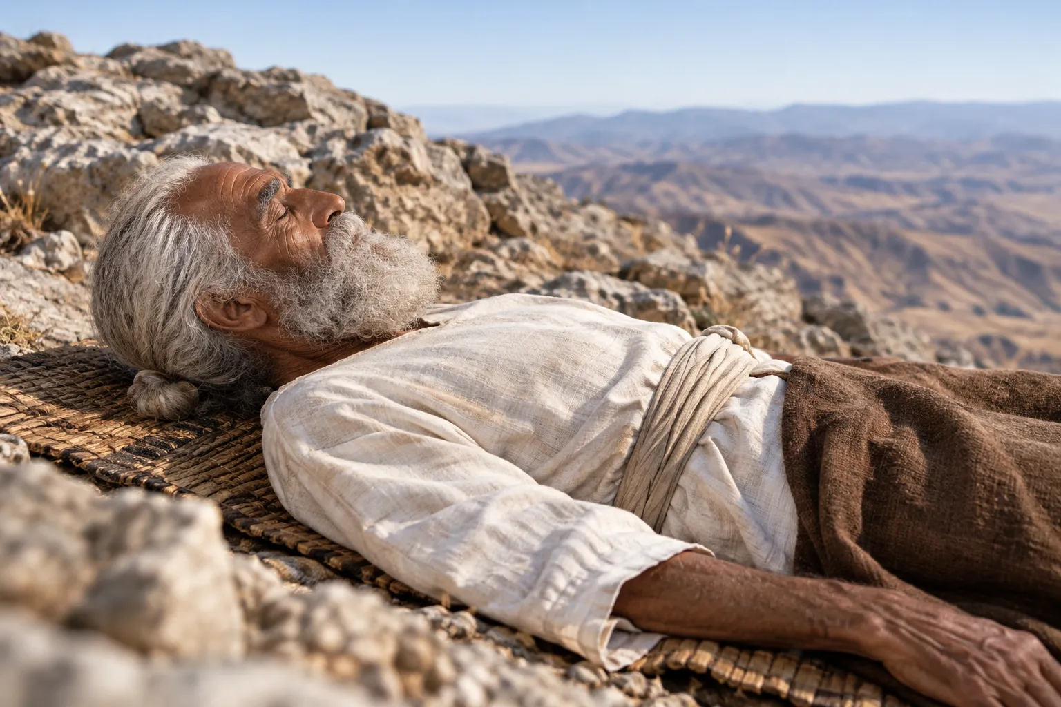 Aaron Dies on Mount Hor (Numbers 33:38–39)