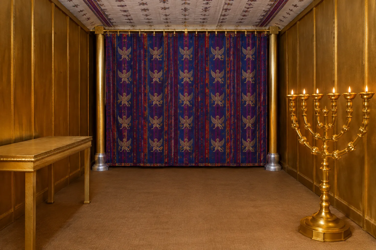The Holy Place before the veil (Exodus 26:31–35)