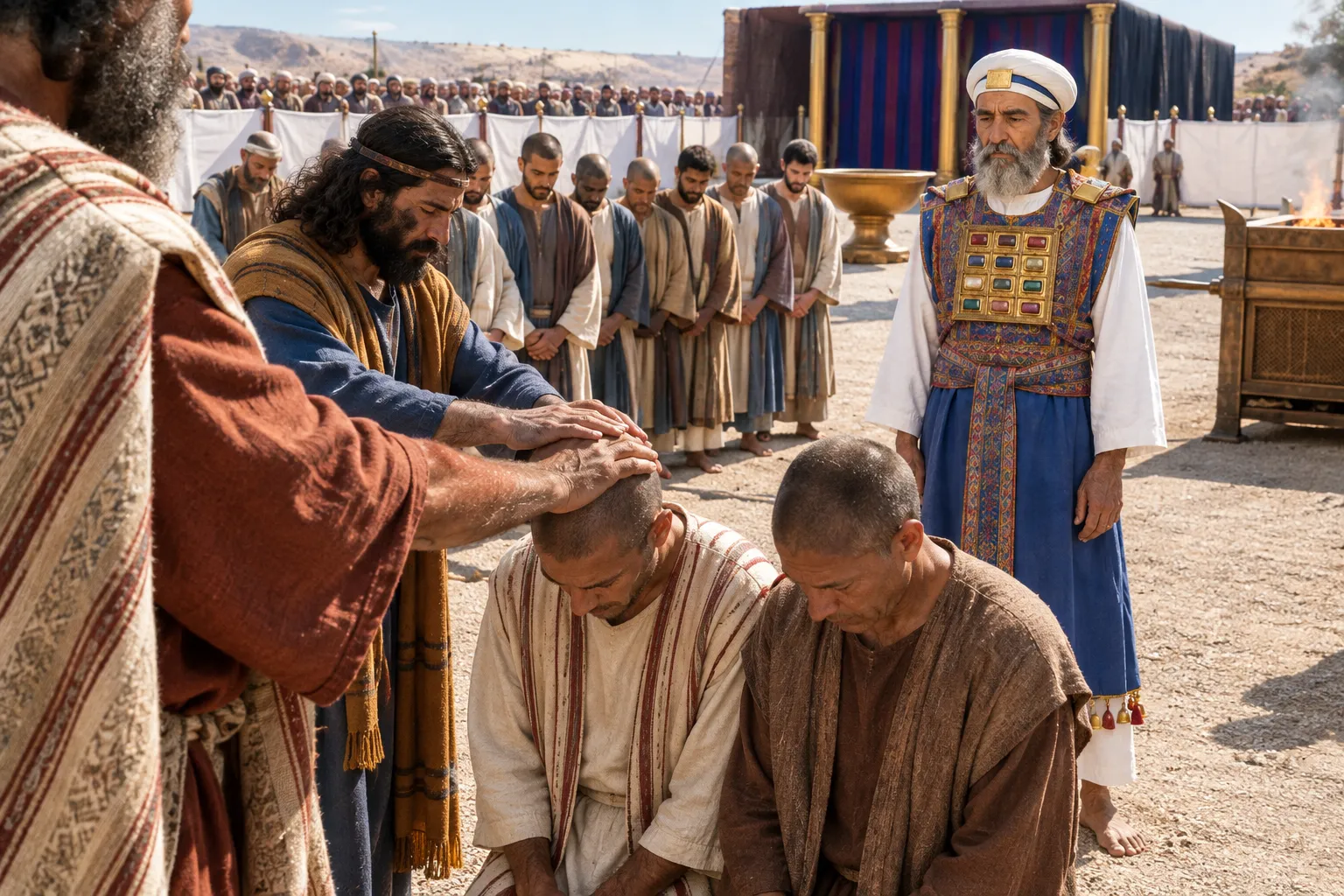 Israel Lays Hands on the Levites (Numbers 8:9–11)